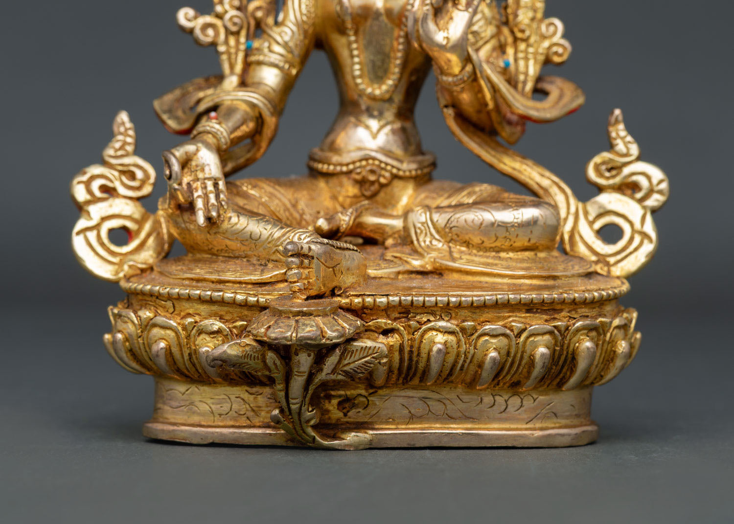 Handcrafted Green Tara Statue | Himalayan Buddhist Art