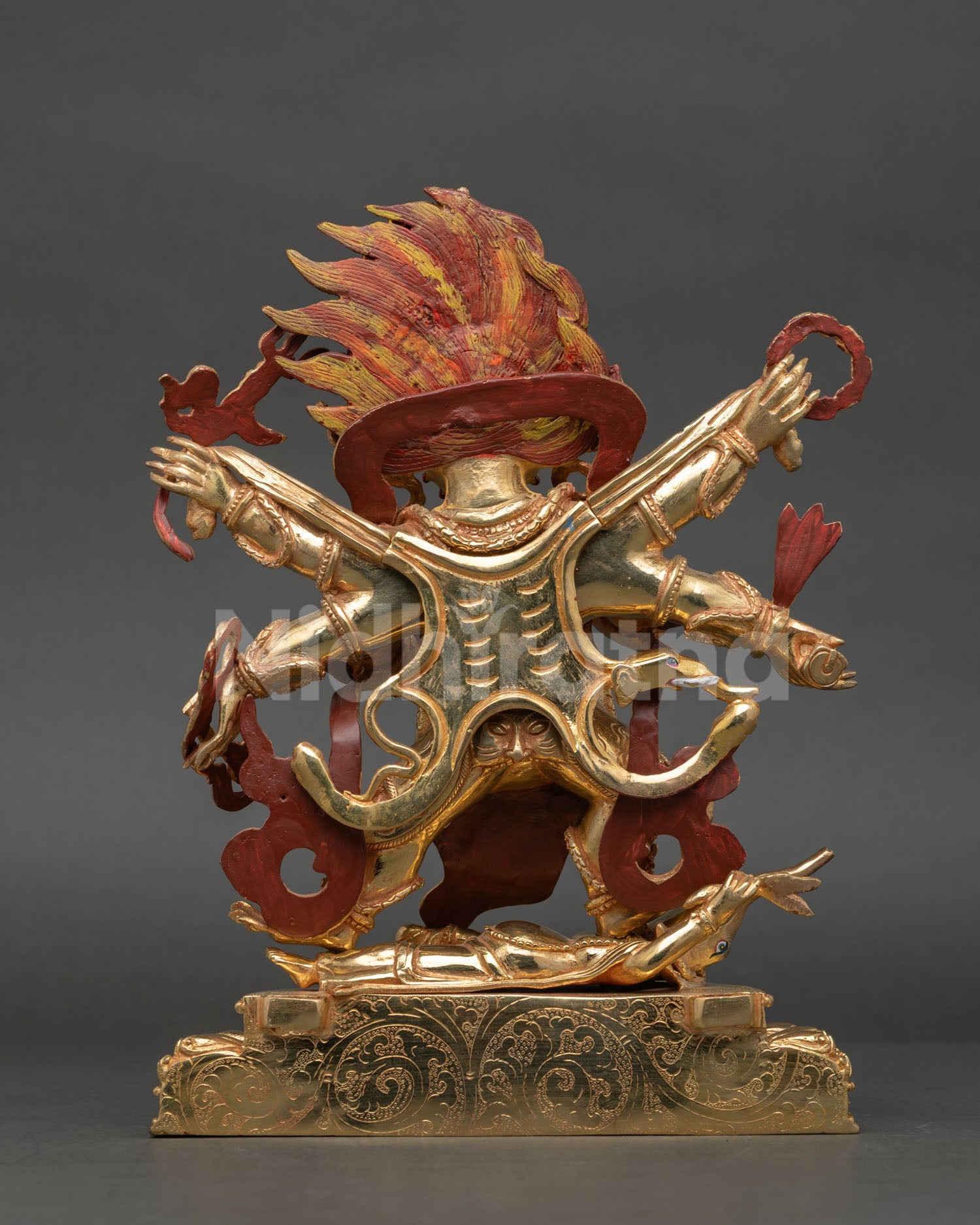 Six Armed Mahakala Copper Statue – Protection and Spiritual Growth