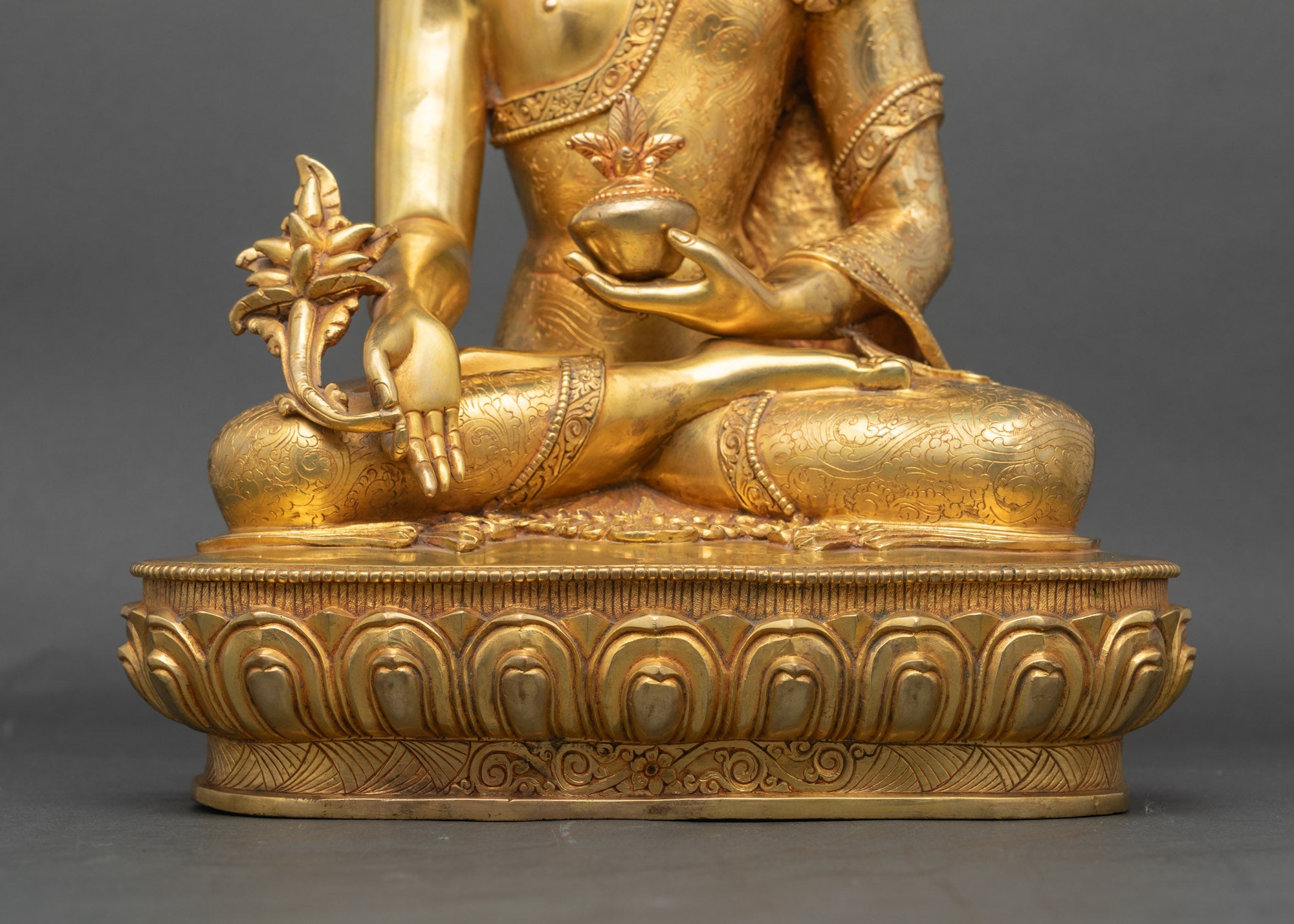 Healing Sangye Menla Statue | Artisan-Crafted Spiritual Sculpture