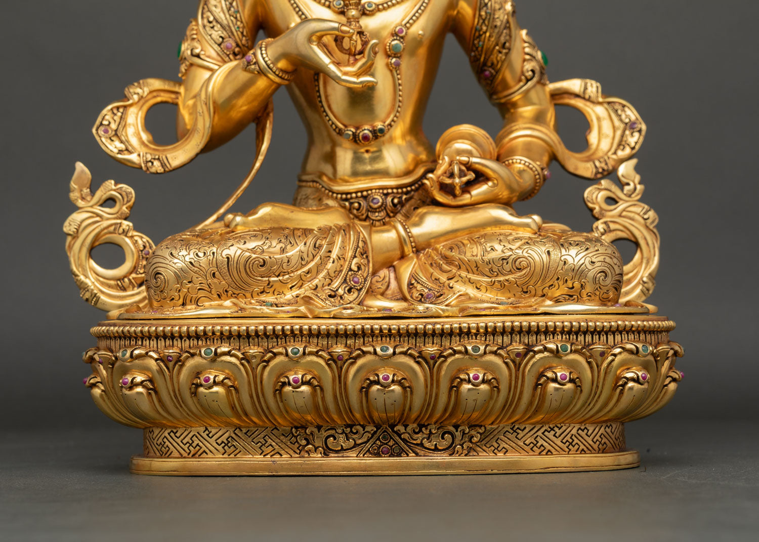 Vajrasattva Statue | Luxurious Gold Fire-Gilded Sculpture