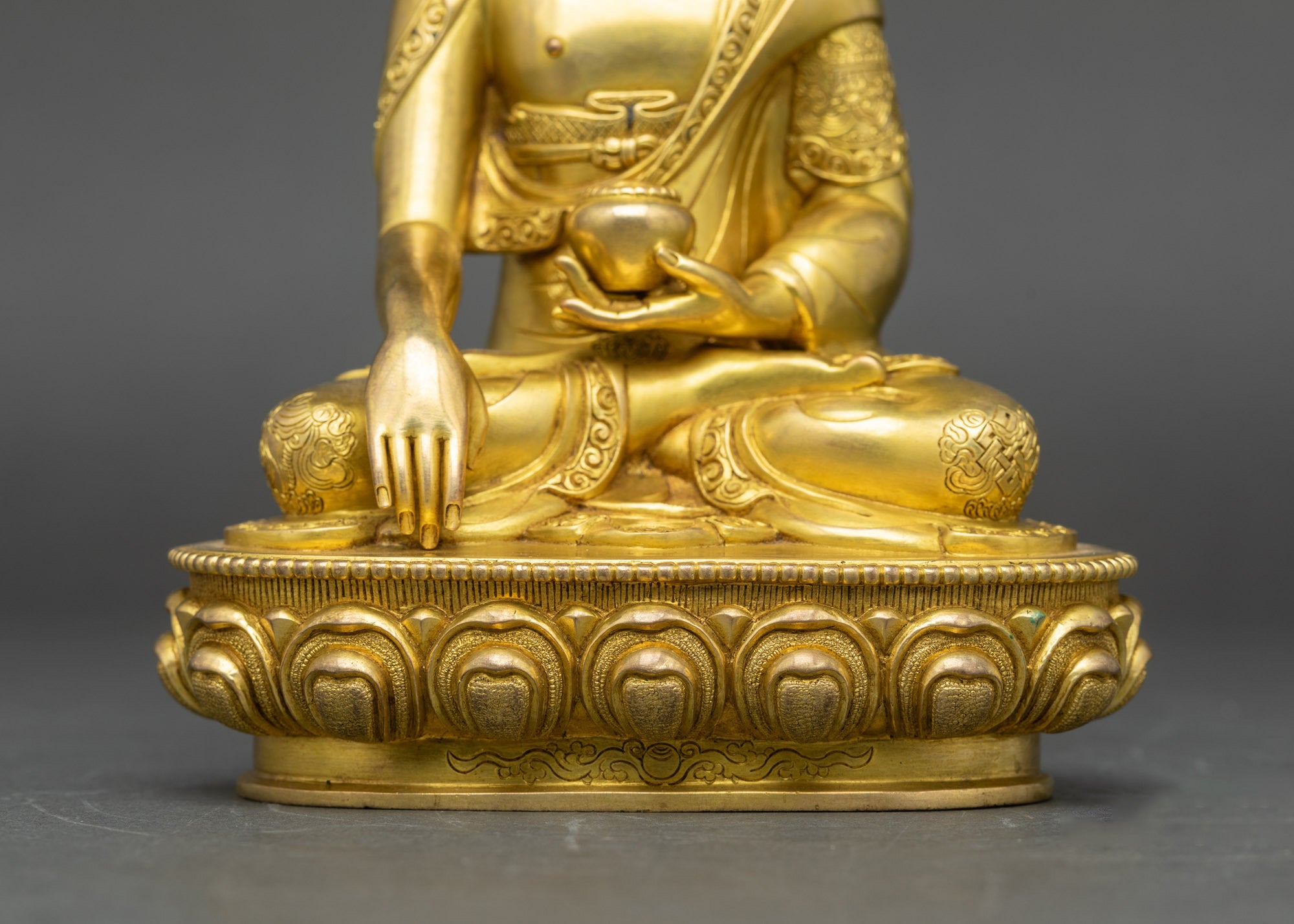 Meditation Shakya Thubpa Statue | Spiritual Buddhist Copper Art