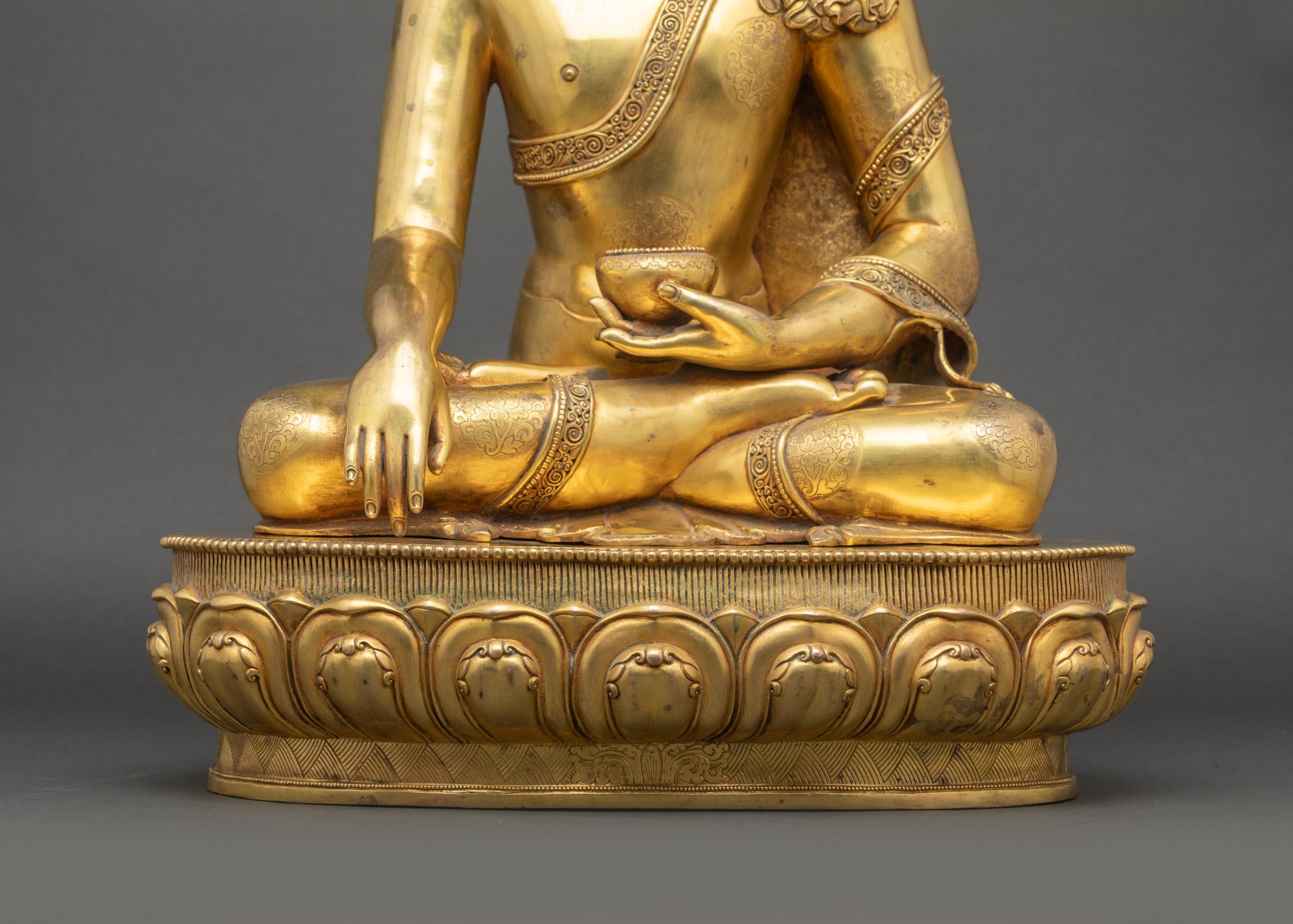 Dhyana Shakyamuni Buddha Sculpture | Meditation Figure from Nepal