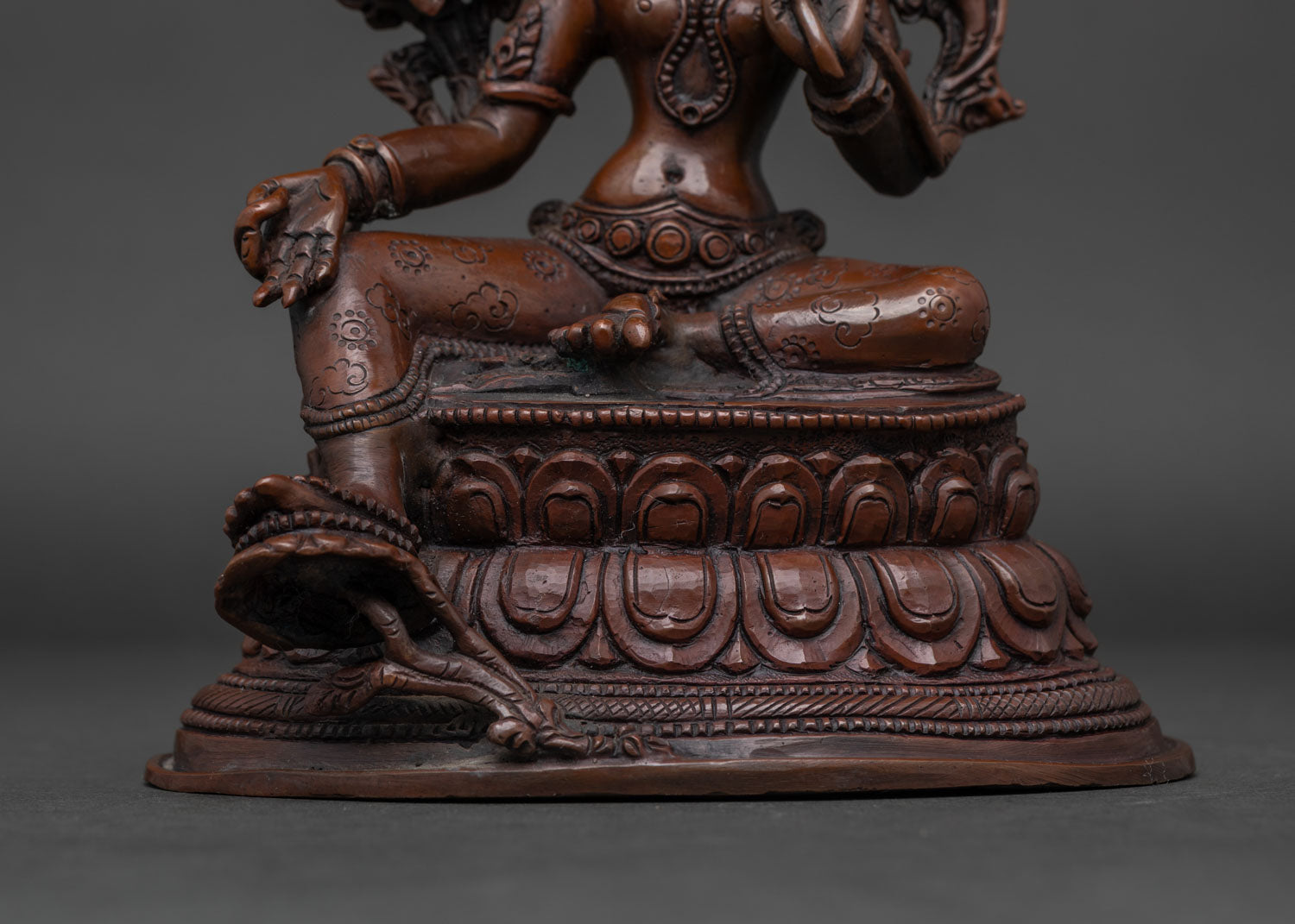 Green Tara Statue | Handmade Himalayan Buddhist Sculpture