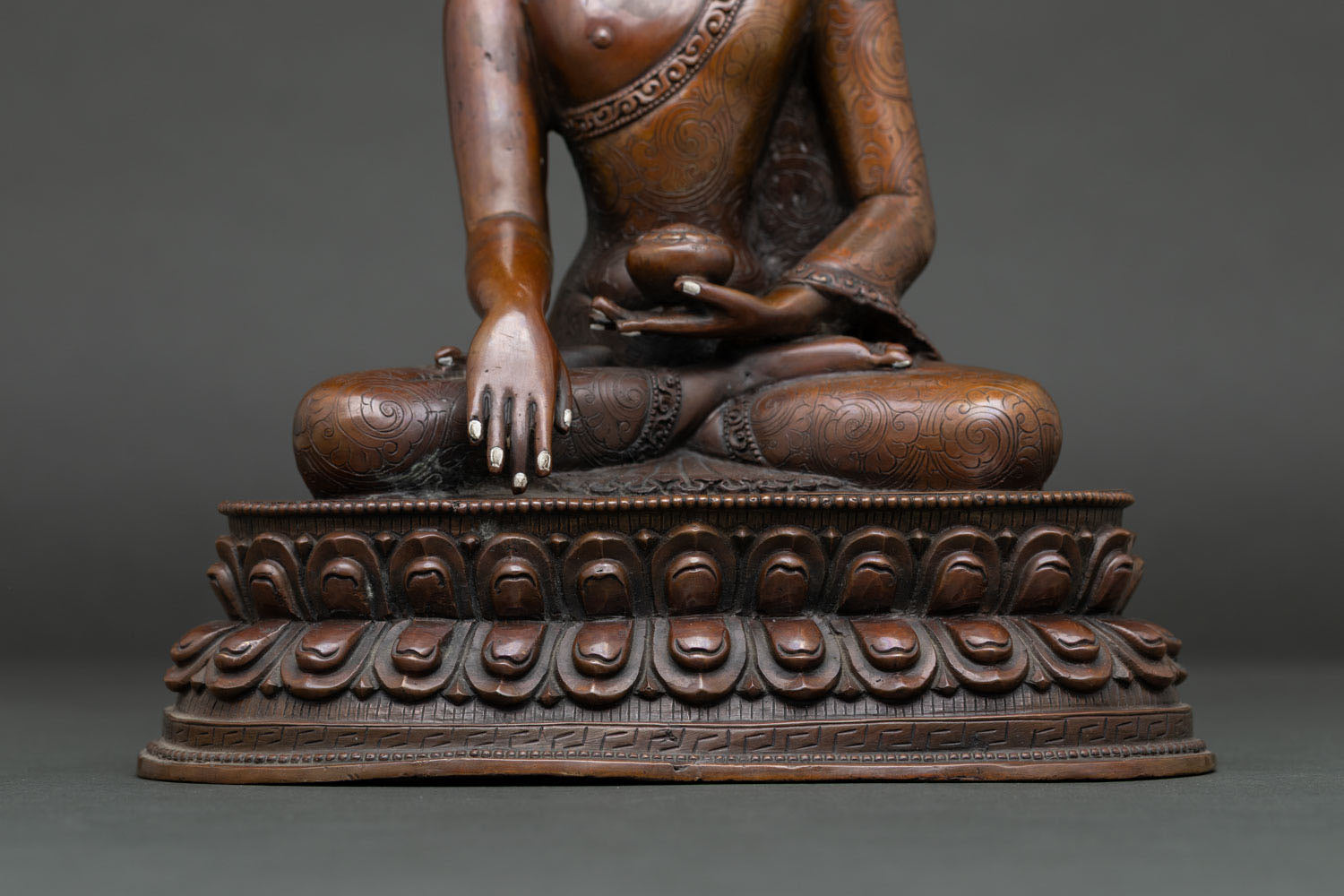 Copper Shakyamuni Buddha Statue | Authentic Nepalese Artwork