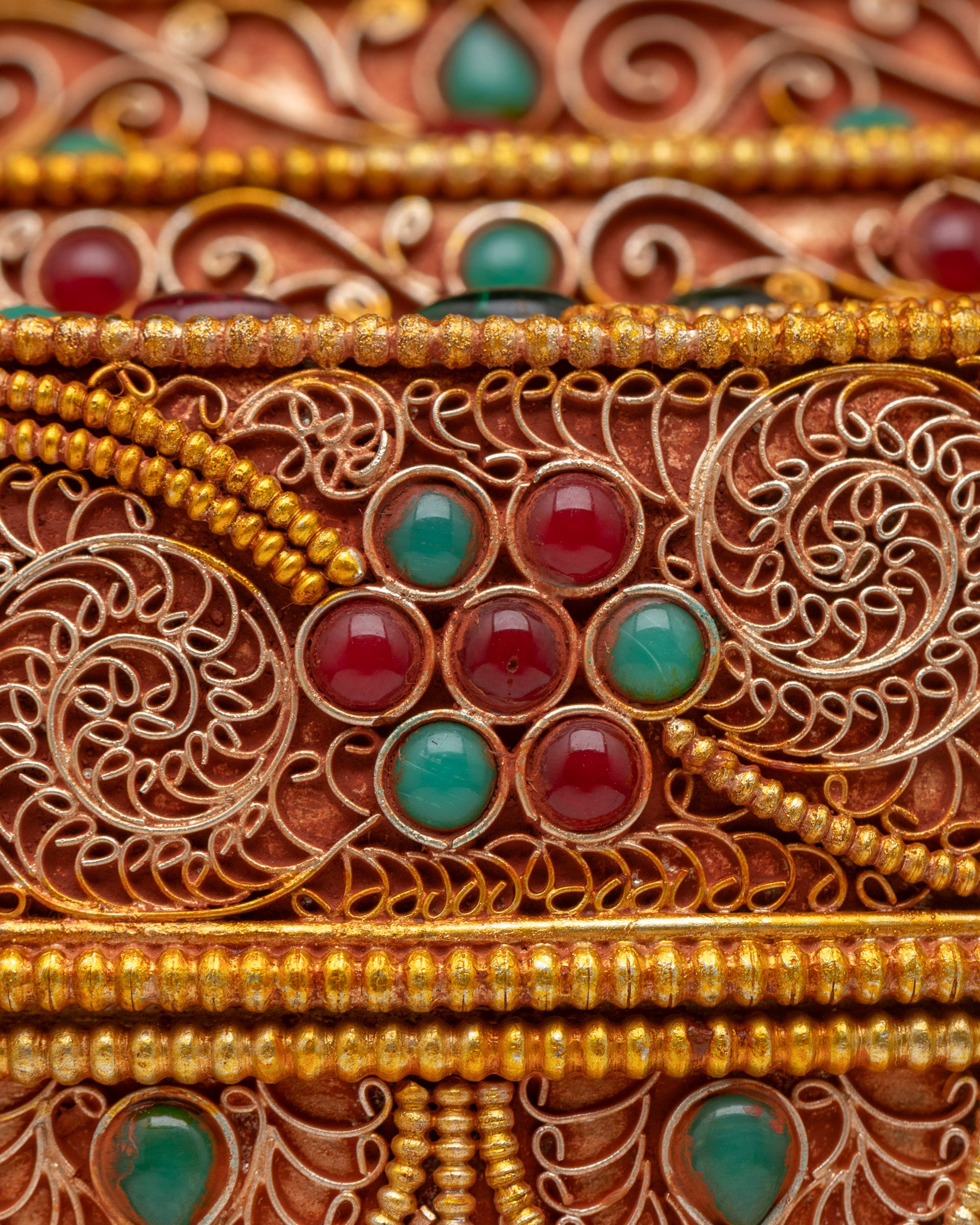 Handcrafted Tibetan Treasure Box | Spiritual Storage Chest from Nepal