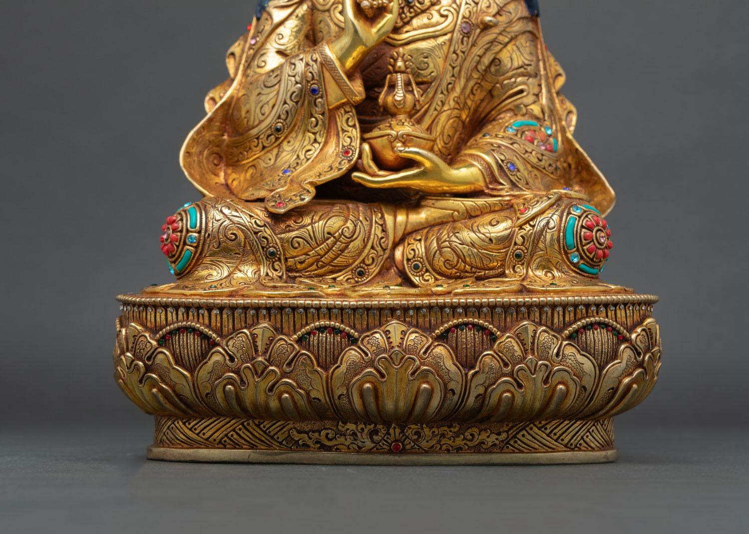 Tsokye Dorje Statue | Gold Fire-Gilded Tibetan Buddhist Figurine