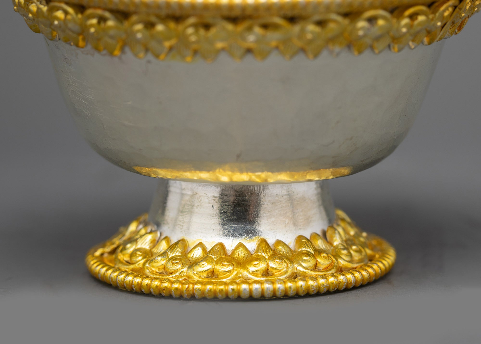 Seven Handcrafted Water Offering Bowls | Sacred Tibetan Altar Set