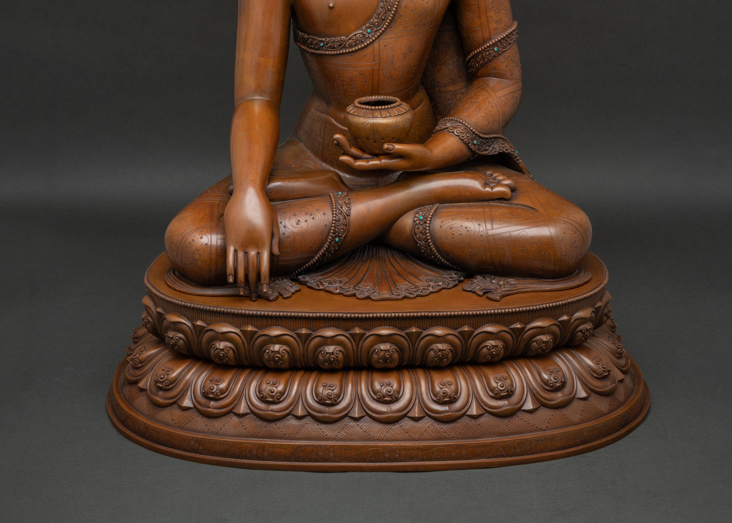 Oxidized Shakyamuni Buddha Statue | Handcrafted with Devotion