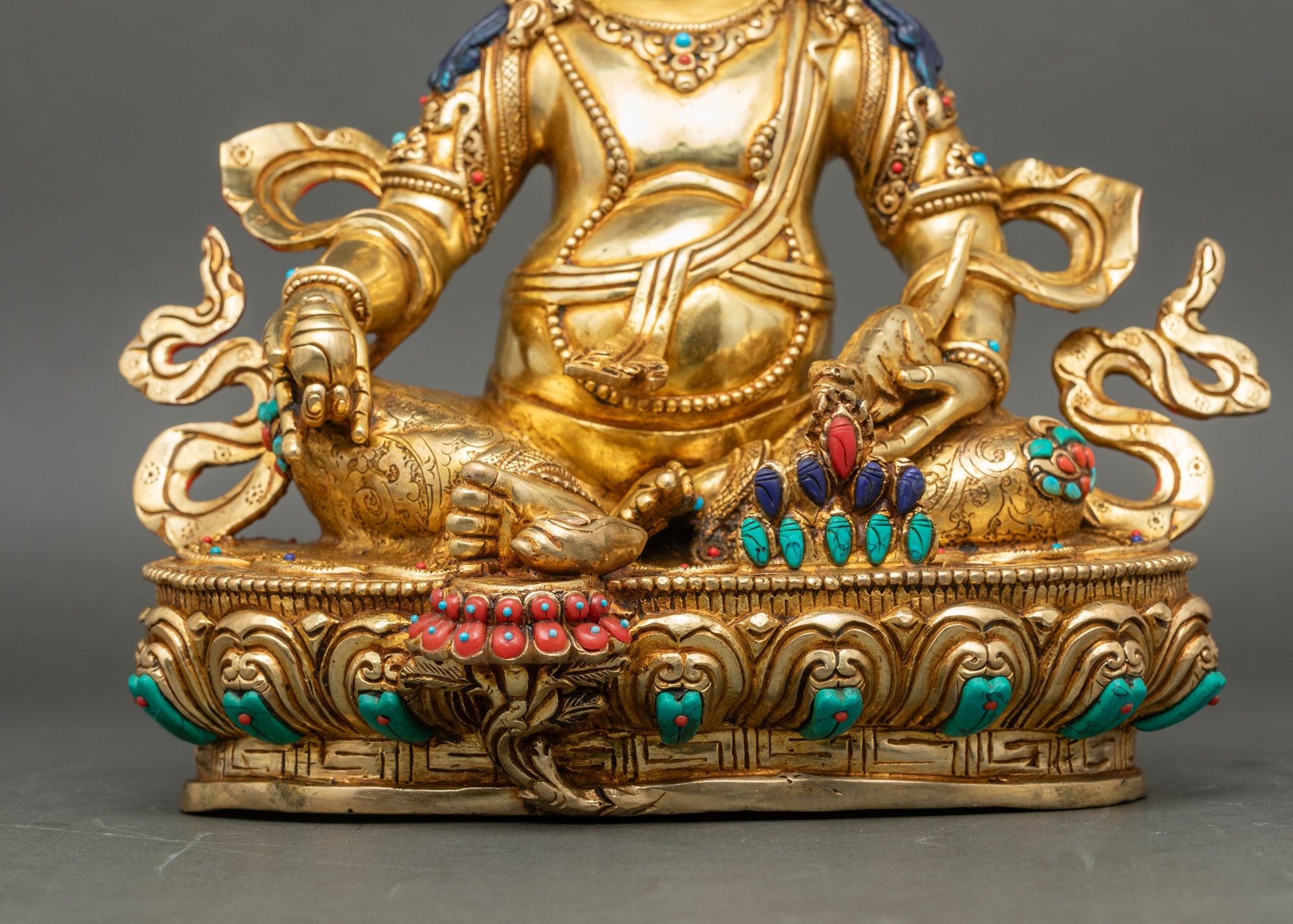 Nepalese Wealth Deity Dzambhala Statue for Spiritual Decor