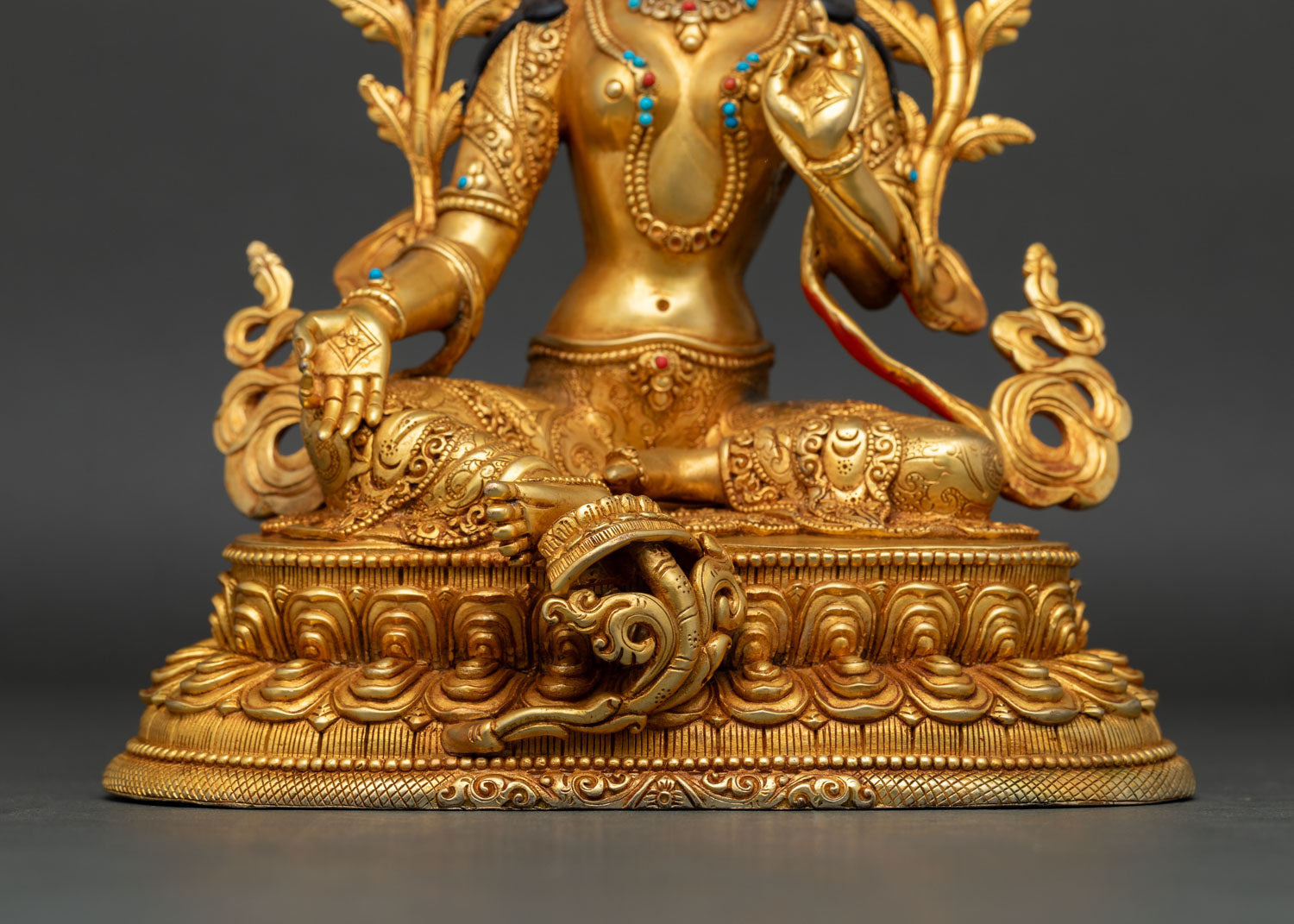 Green Tara Statue for Buddhist Practice & Home Altar