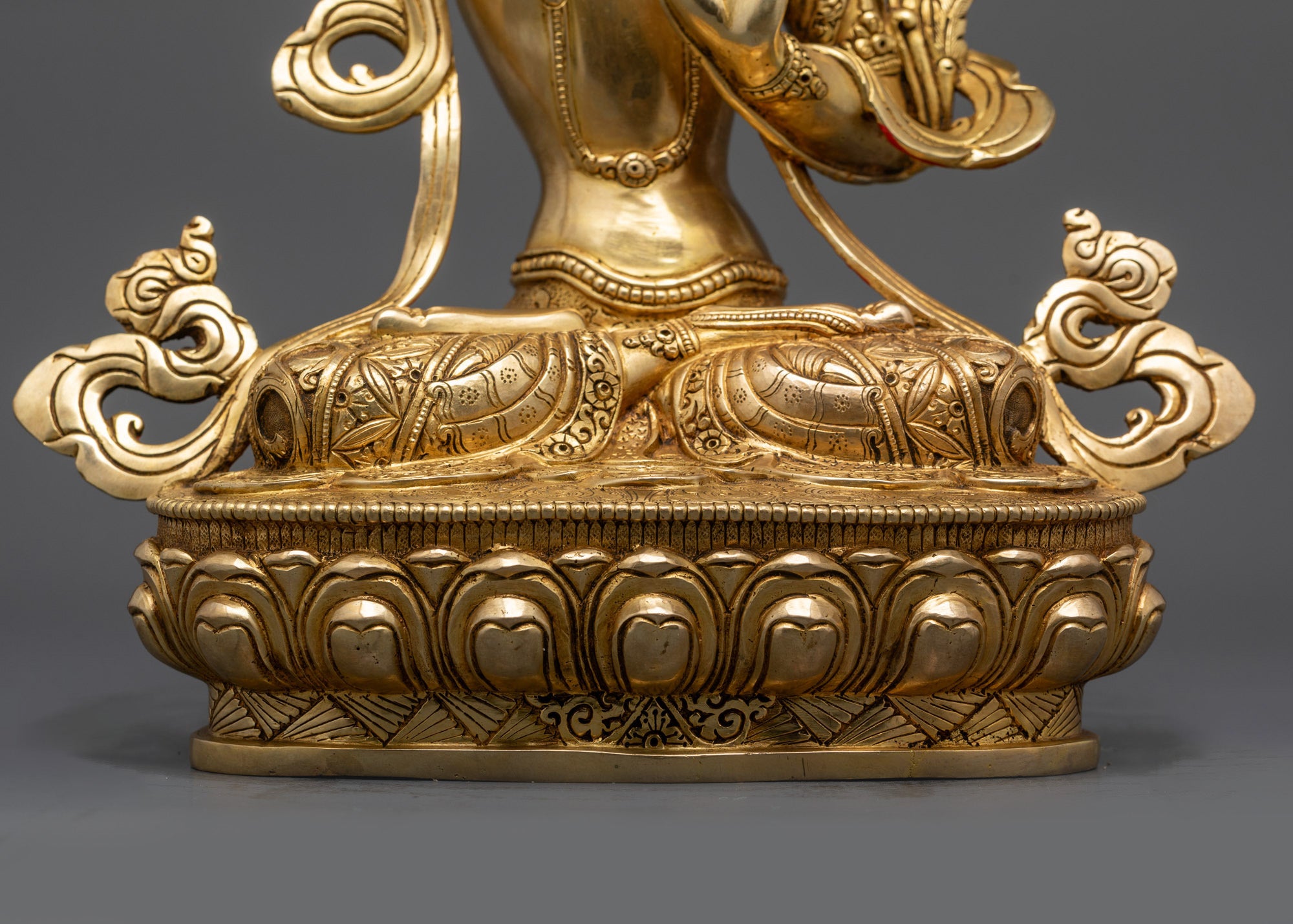 Manjushri Statue for Home Altar | Traditional Nepalese Lost Wax Casted