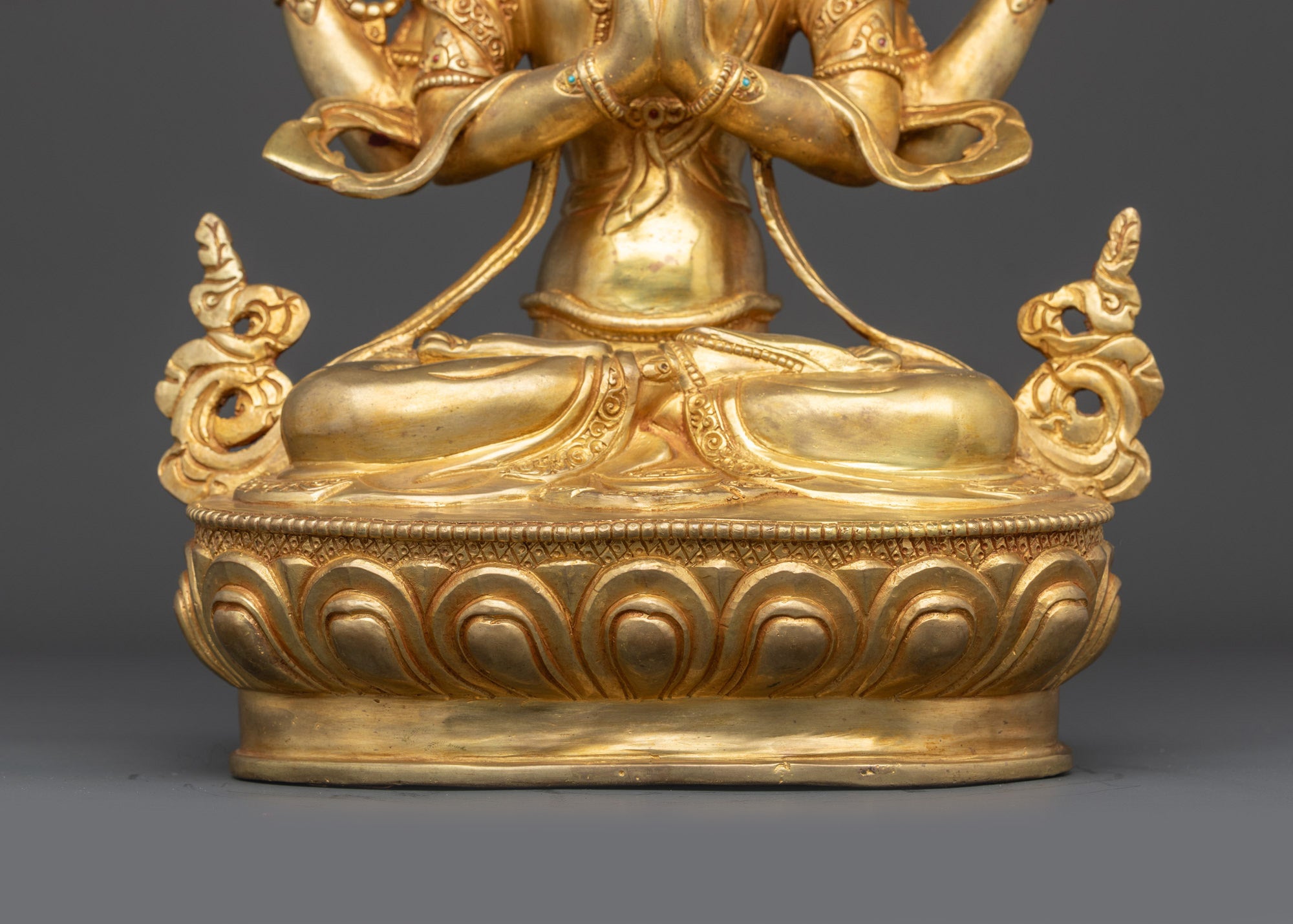 Chenrezig Sculpture | Tibetan Compassionate Bodhisattva from Nepal