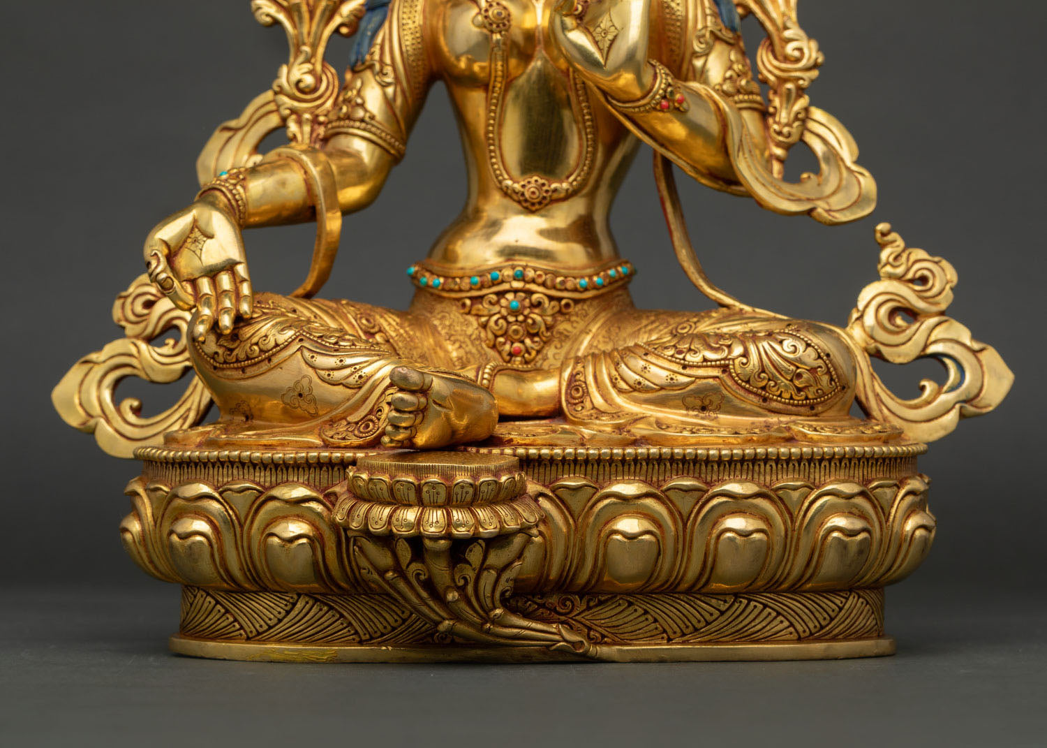 Handcrafted Green Tara Statue | Buddhist Compassionate Deity