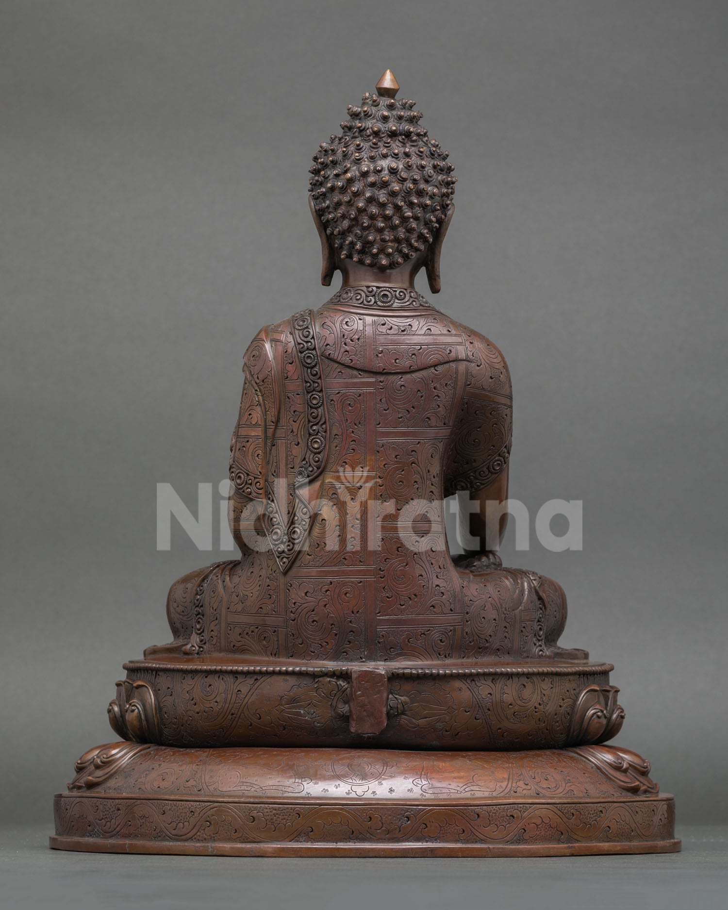 Buddha Statue | Oxidized Copper Meditation Sculpture