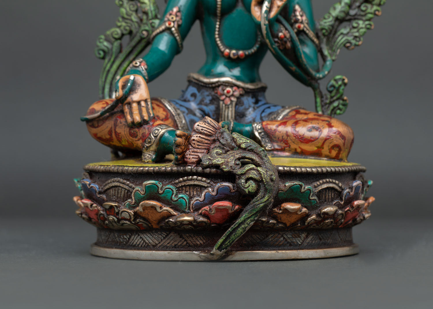 Blessed Green Tara Statue | Nepalese Spiritual Art