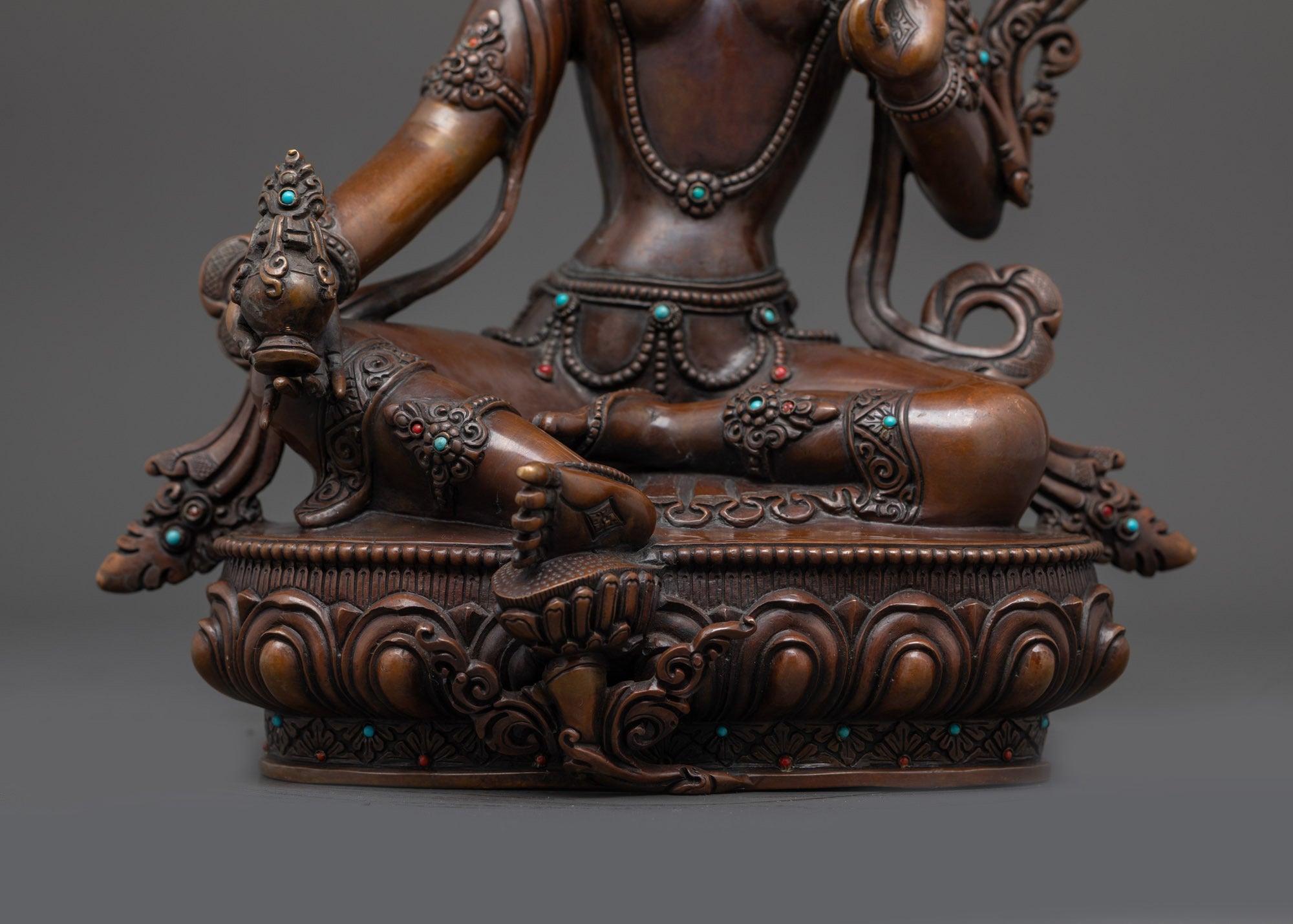 Oxidized Goddess Red Tara Statue | Magnetizing Manifestation of Tara