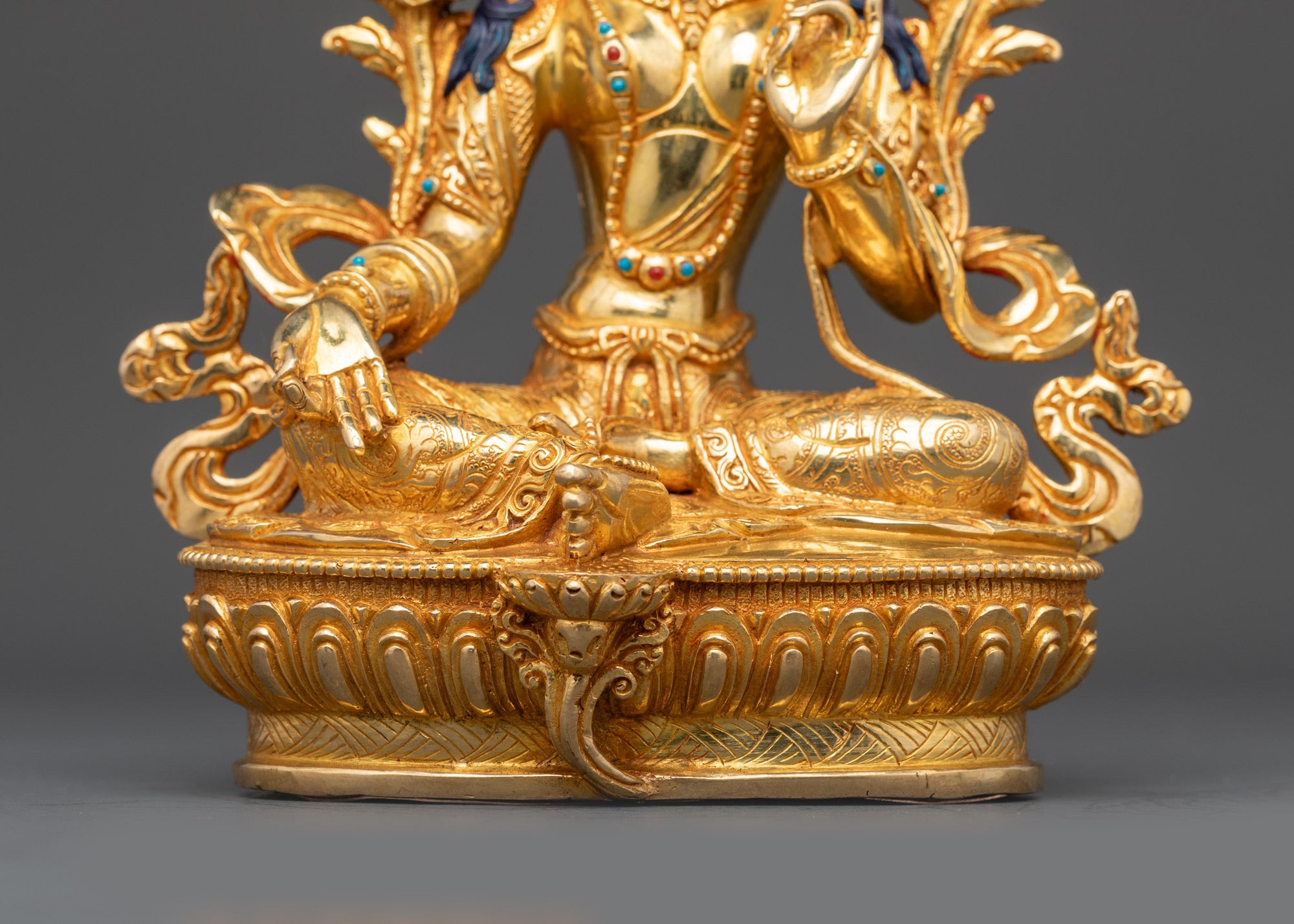 Green Tara Statue from Nepal | Sacred Buddhist Sculpture for Devotion