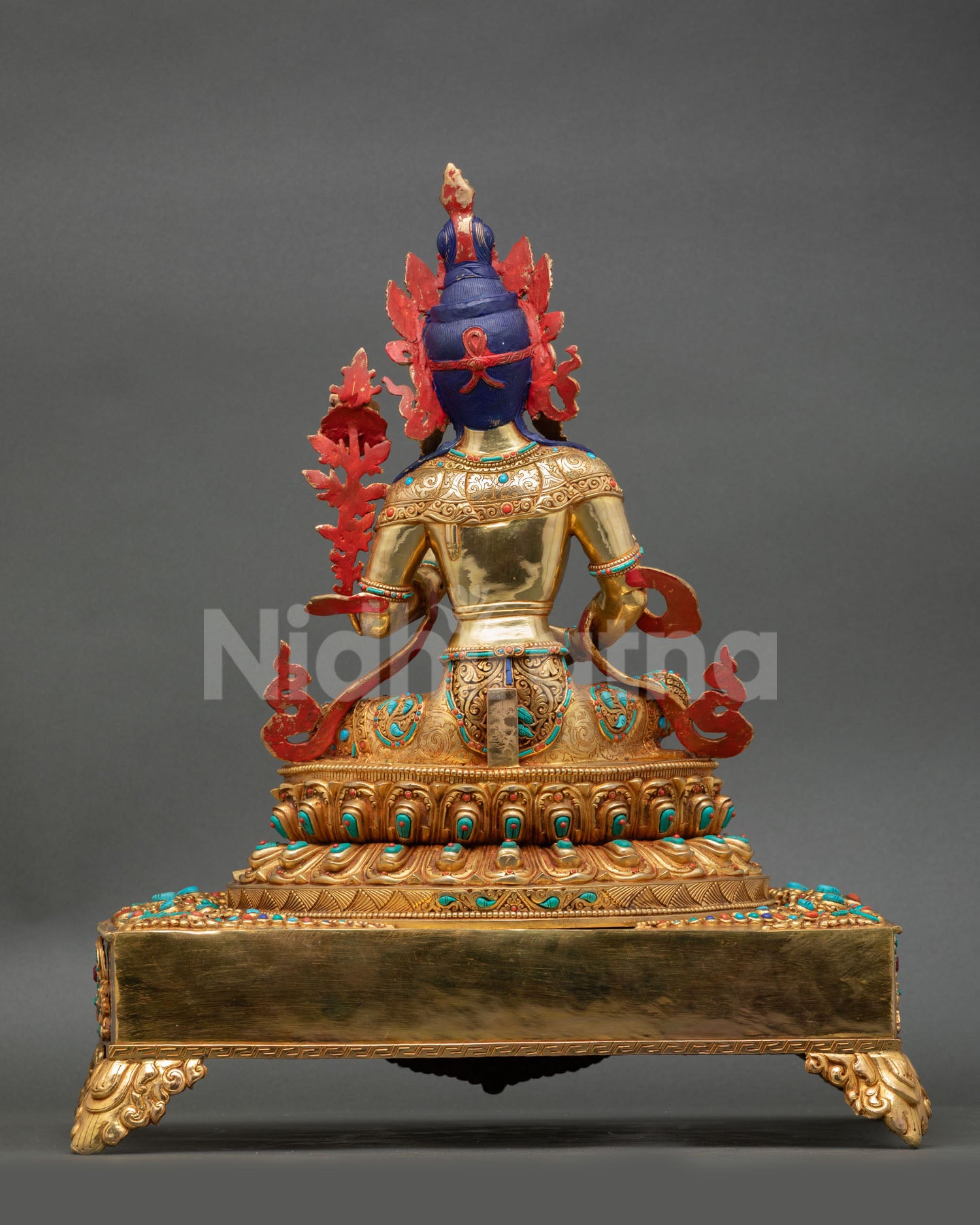 Large Manjushri on Throne Statue | Spiritual Wisdom Deity