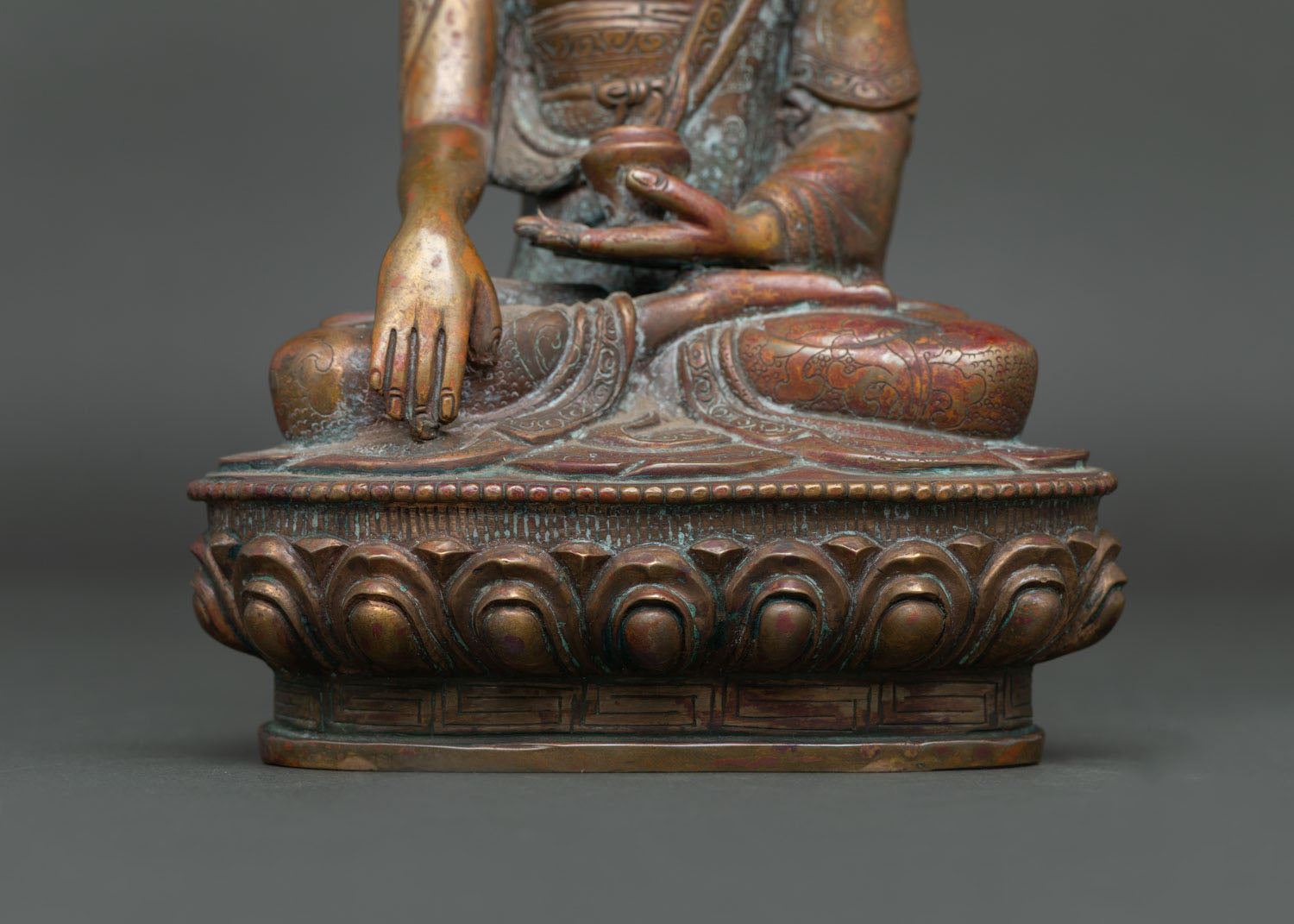 Antique Finish Shakyamuni Buddha Statue | Timeless Buddhist Art