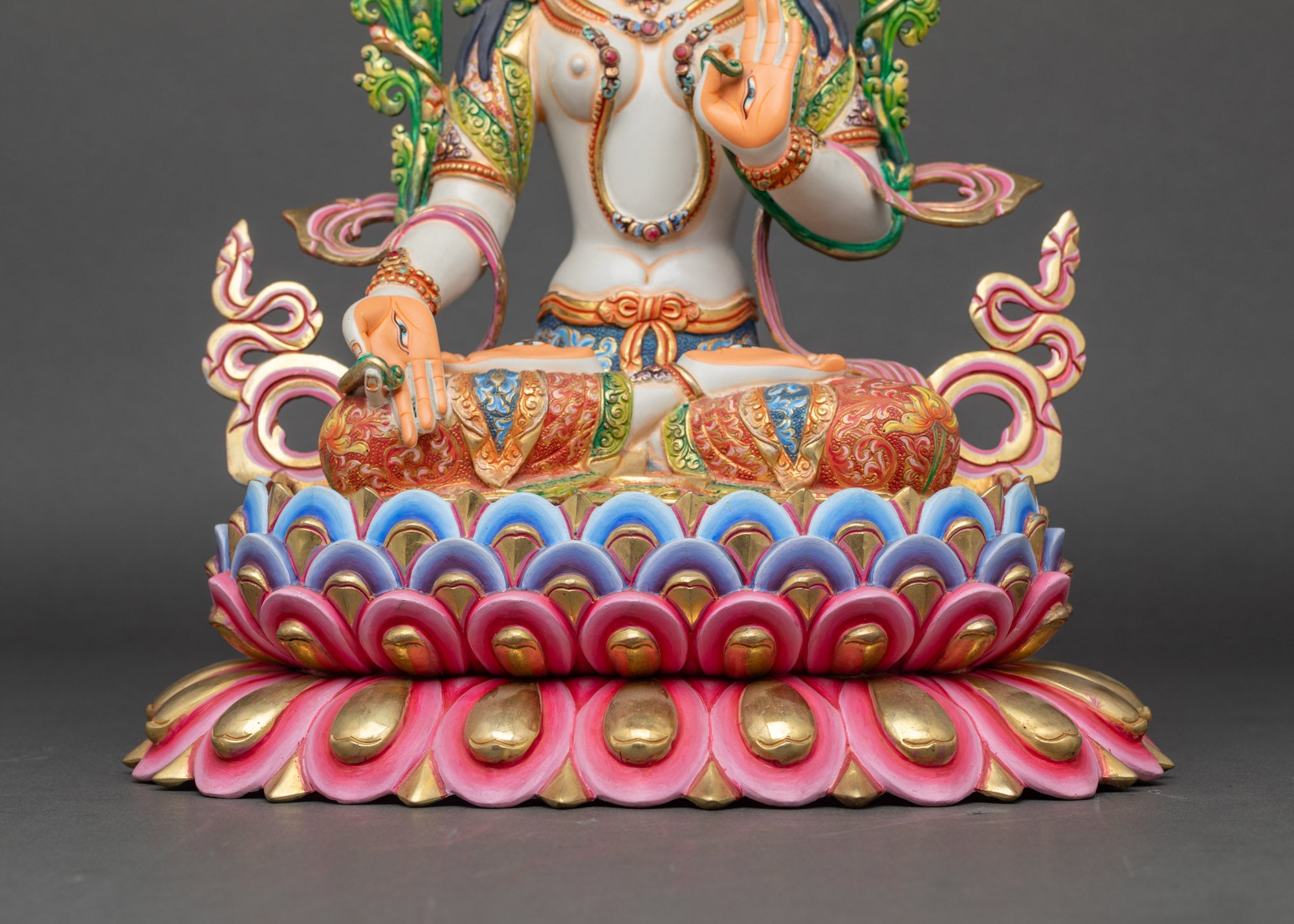 Tibetan White Sita Tara Statue | Buddhist Figurine for Sacred Spaces