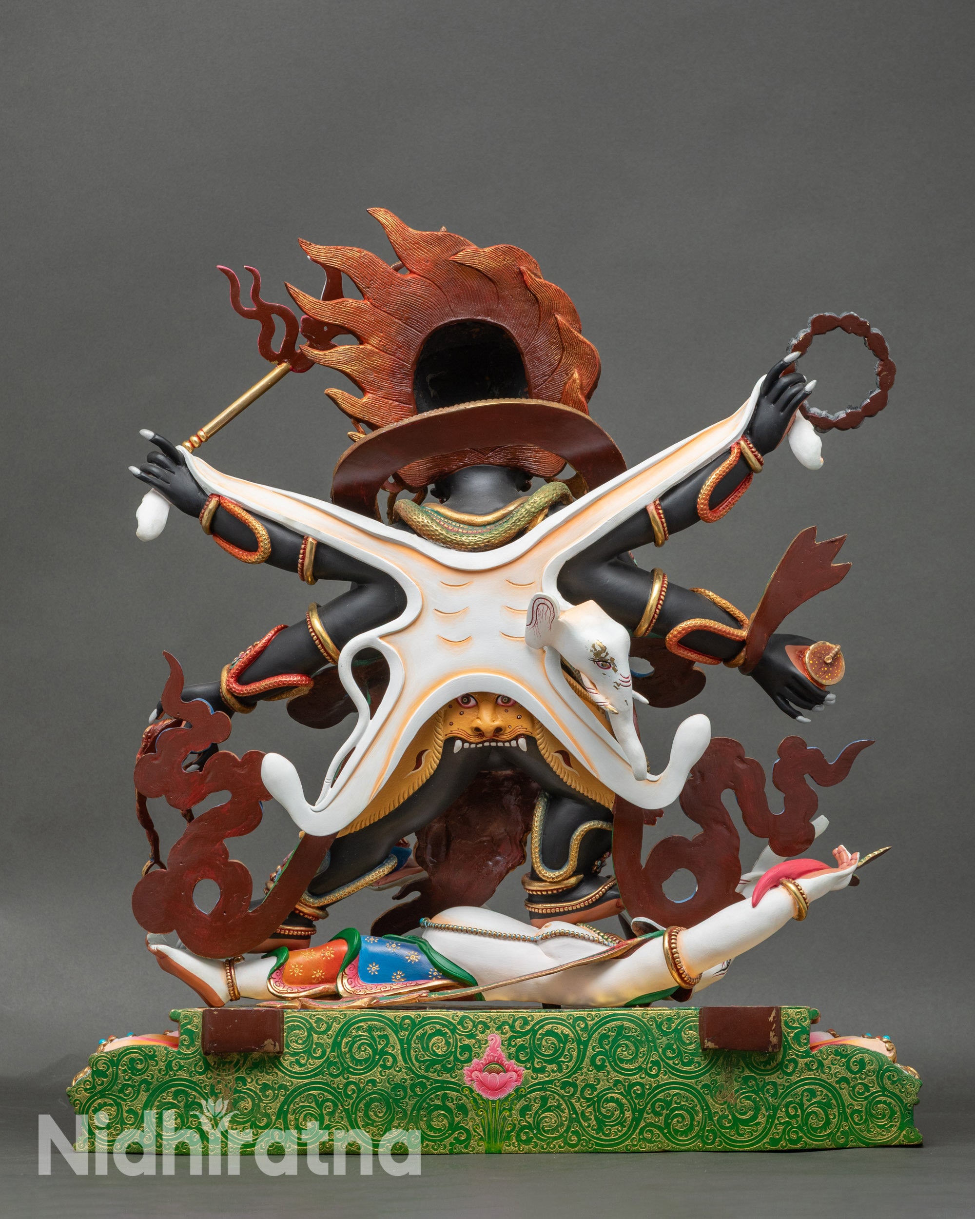 Six-Armed Mahakala Statue | Embody the Strength of the Dharma