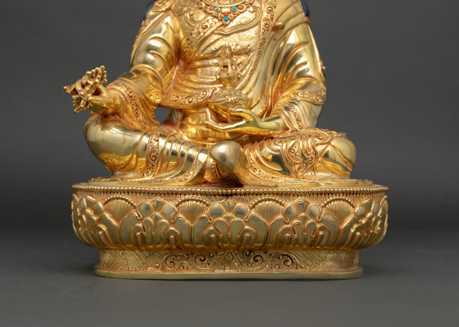 Traditional Guru Rinpoche (Padmasambhava) Statue | Handmade in Nepal