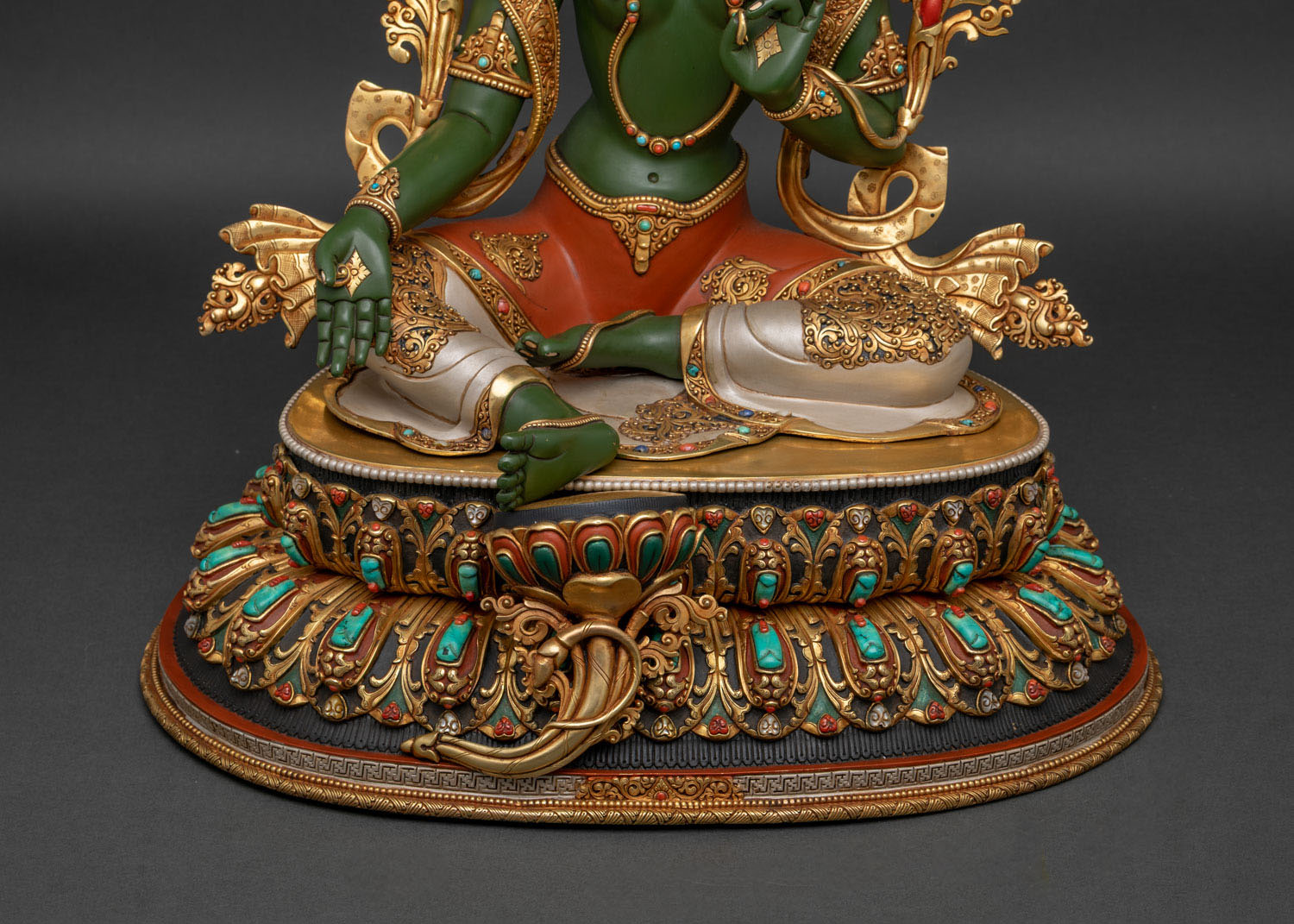 Mother Green Tara Statue | Tibetan Buddhist Icon of Compassion