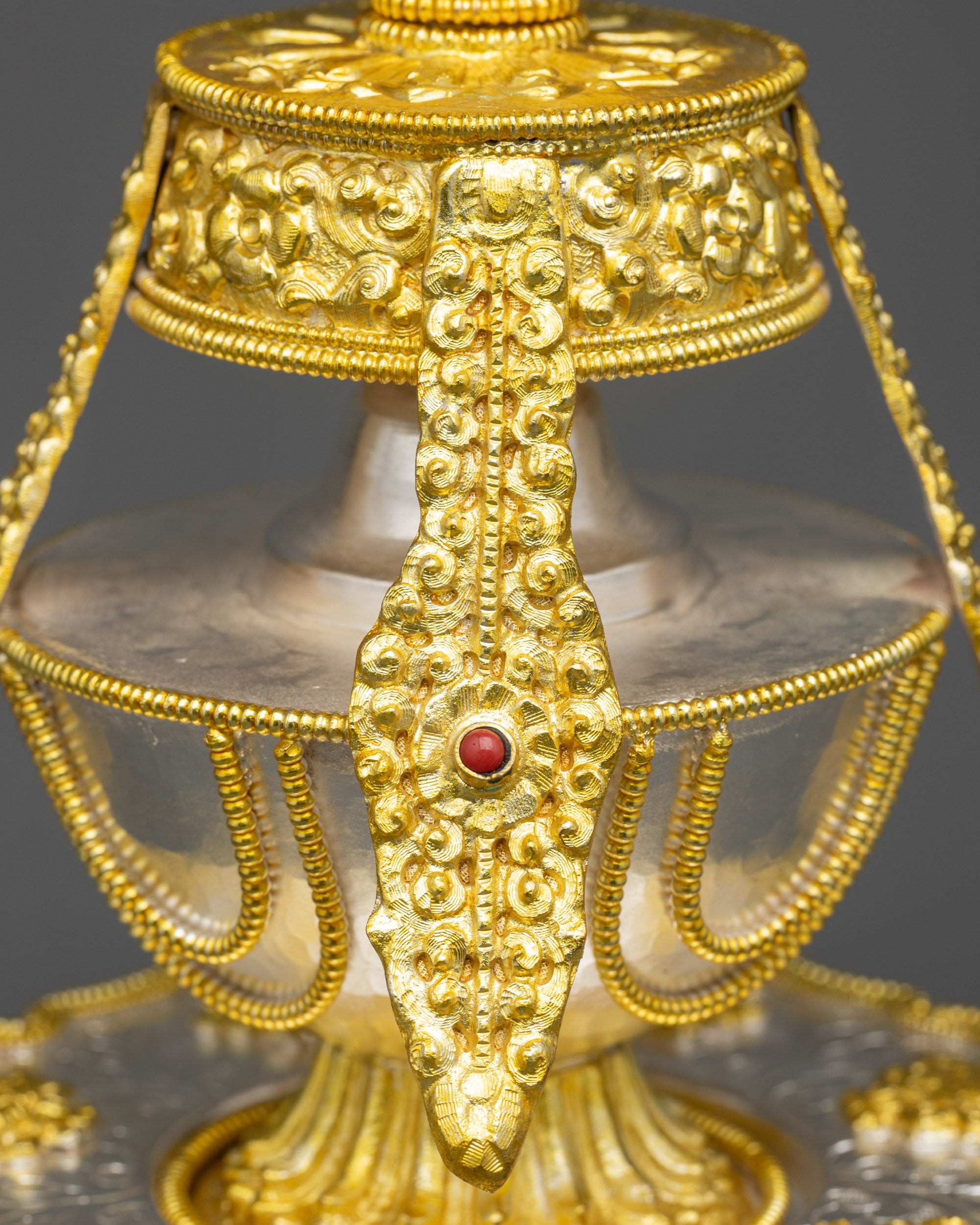 Tibetan Kalasha for Altar | Handcrafted Himalayan Ritual Nectar Vase