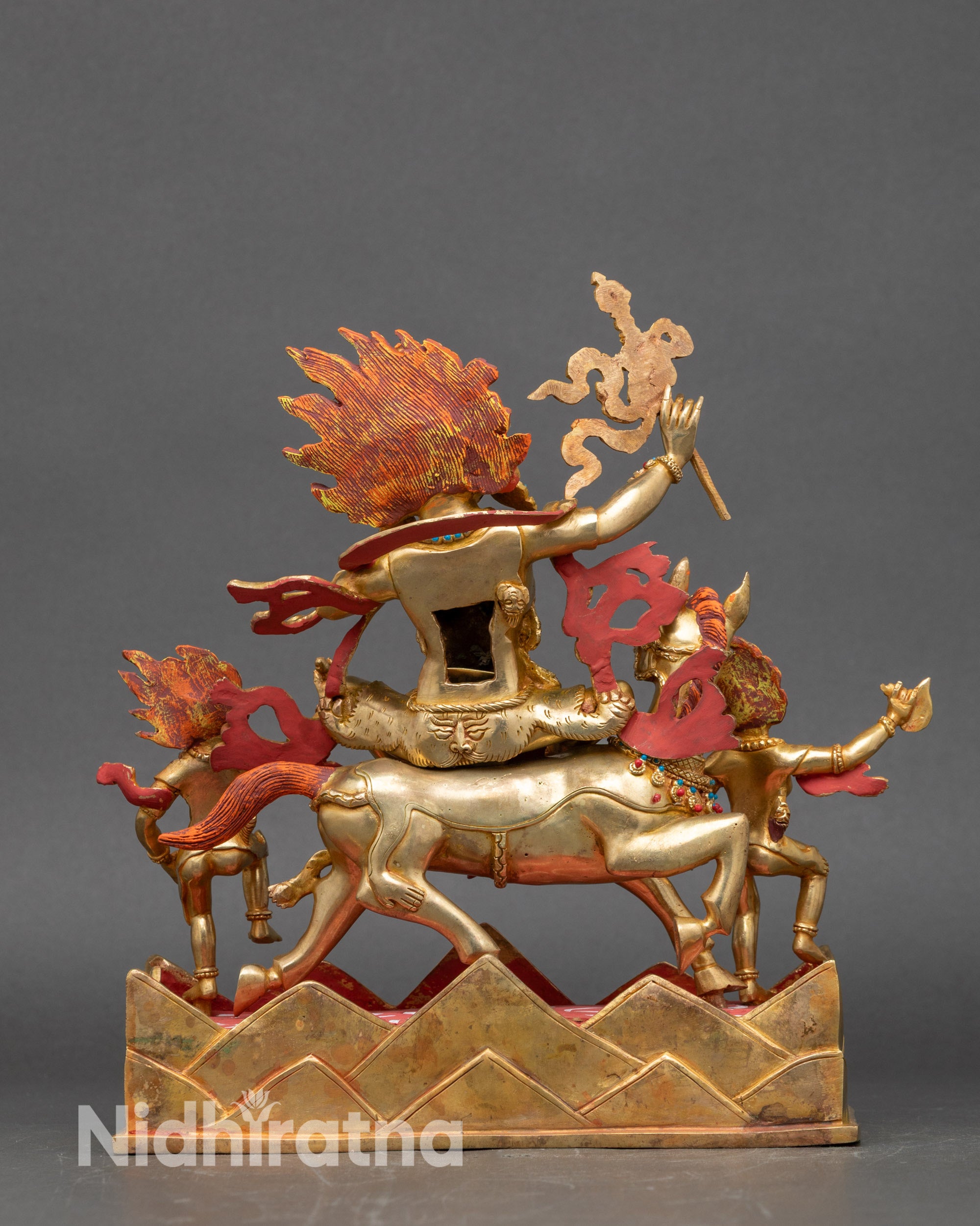 Palden Lhamo Altar Statue | Spiritual Nepalese Buddhist Sculpture