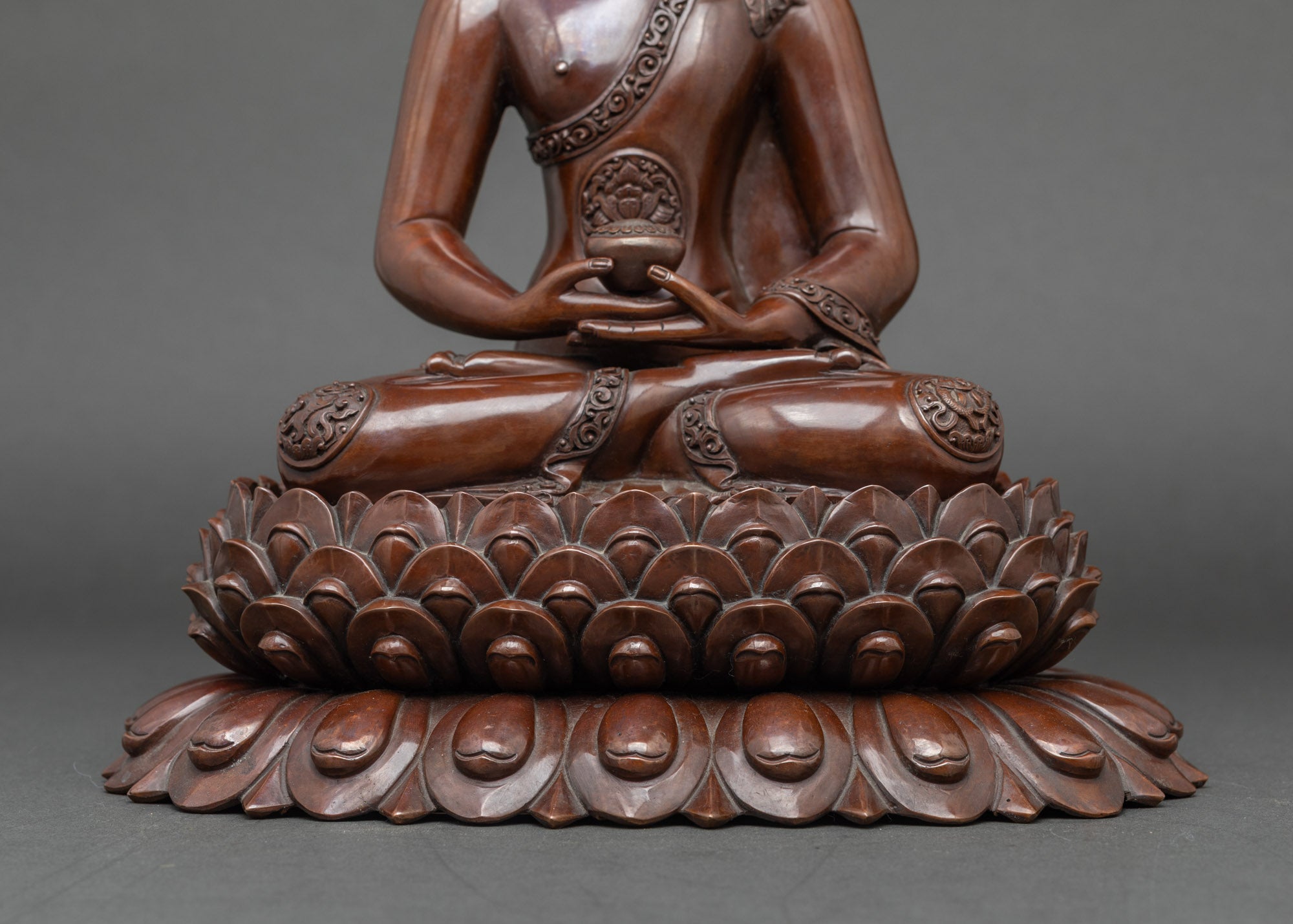 Oxidized Amitabha Buddha Sculpture | Himalayan Handmade