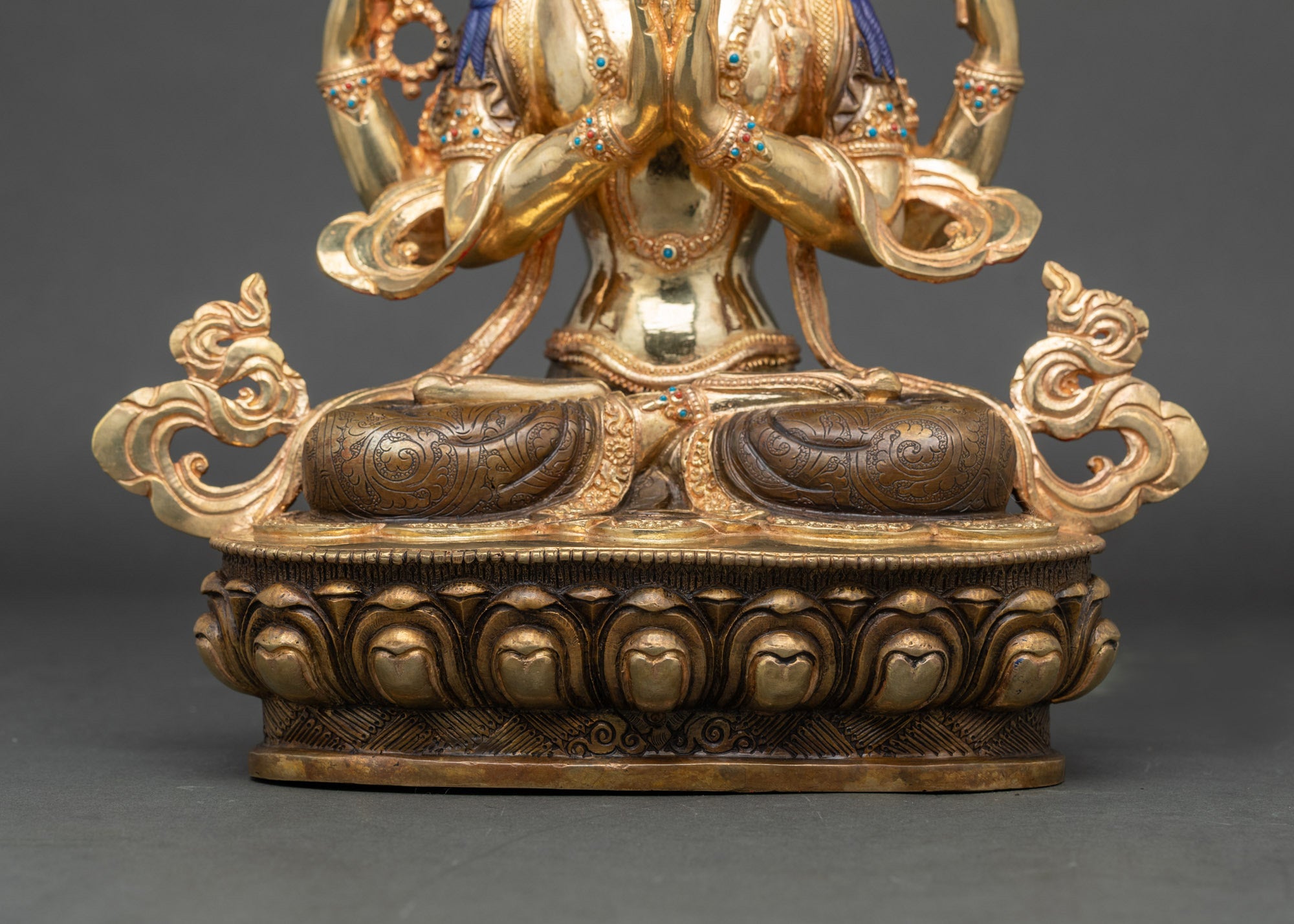 Chenrezig Bodhisattva Sculpture | Traditional Nepalese Artisan Craft