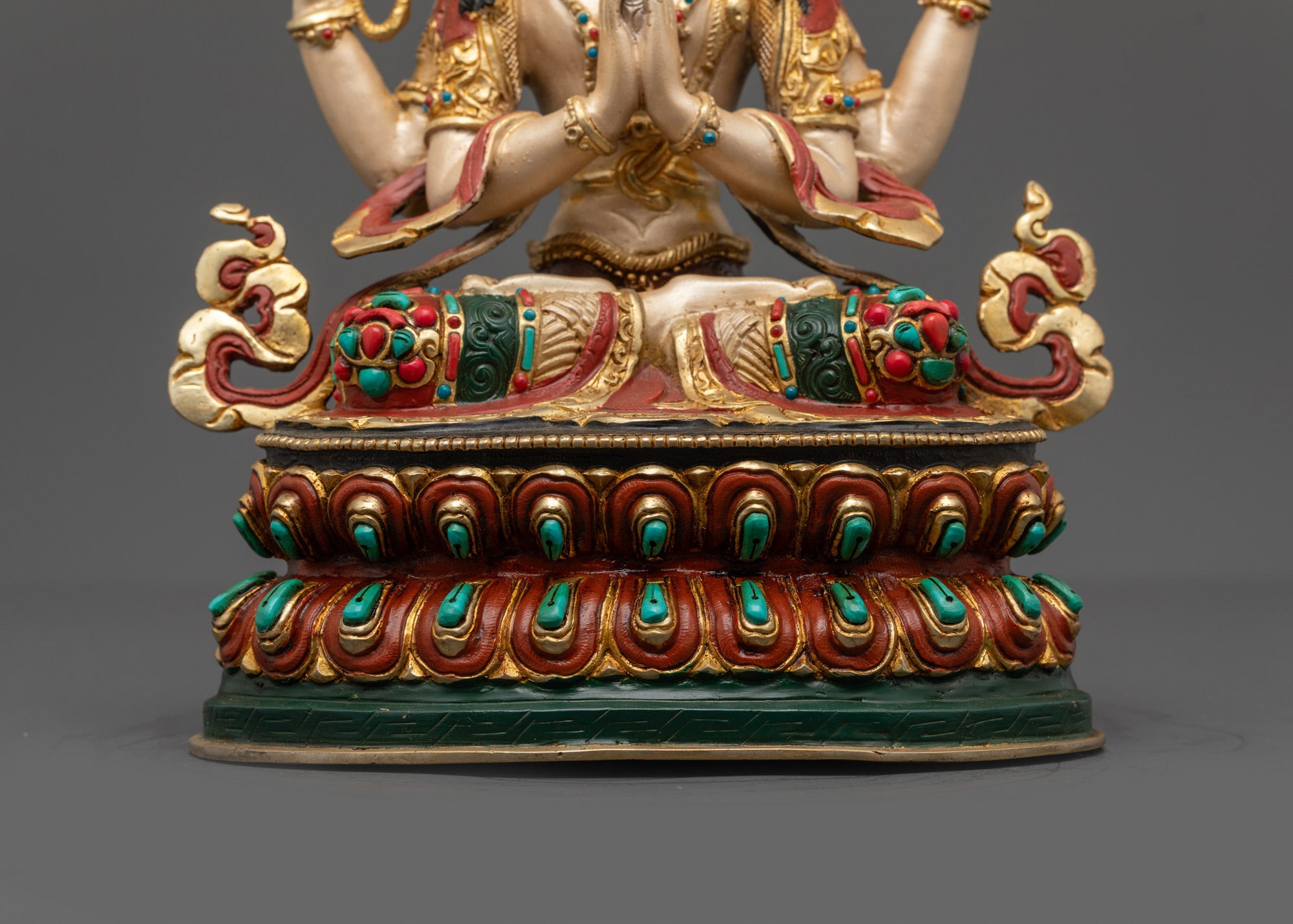 Nepalese Chenrezig Statue | Handcrafted Nepalese Buddha of Compassion