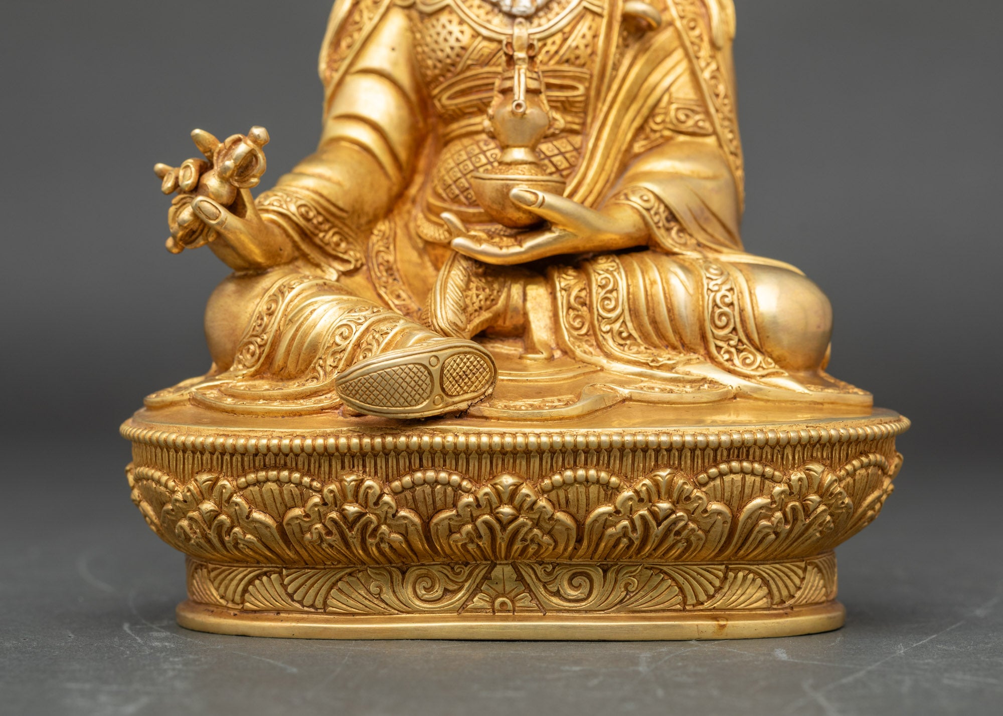 Divine Guru Rinpoche Statue | Hand-Carved Nepalese Artwork
