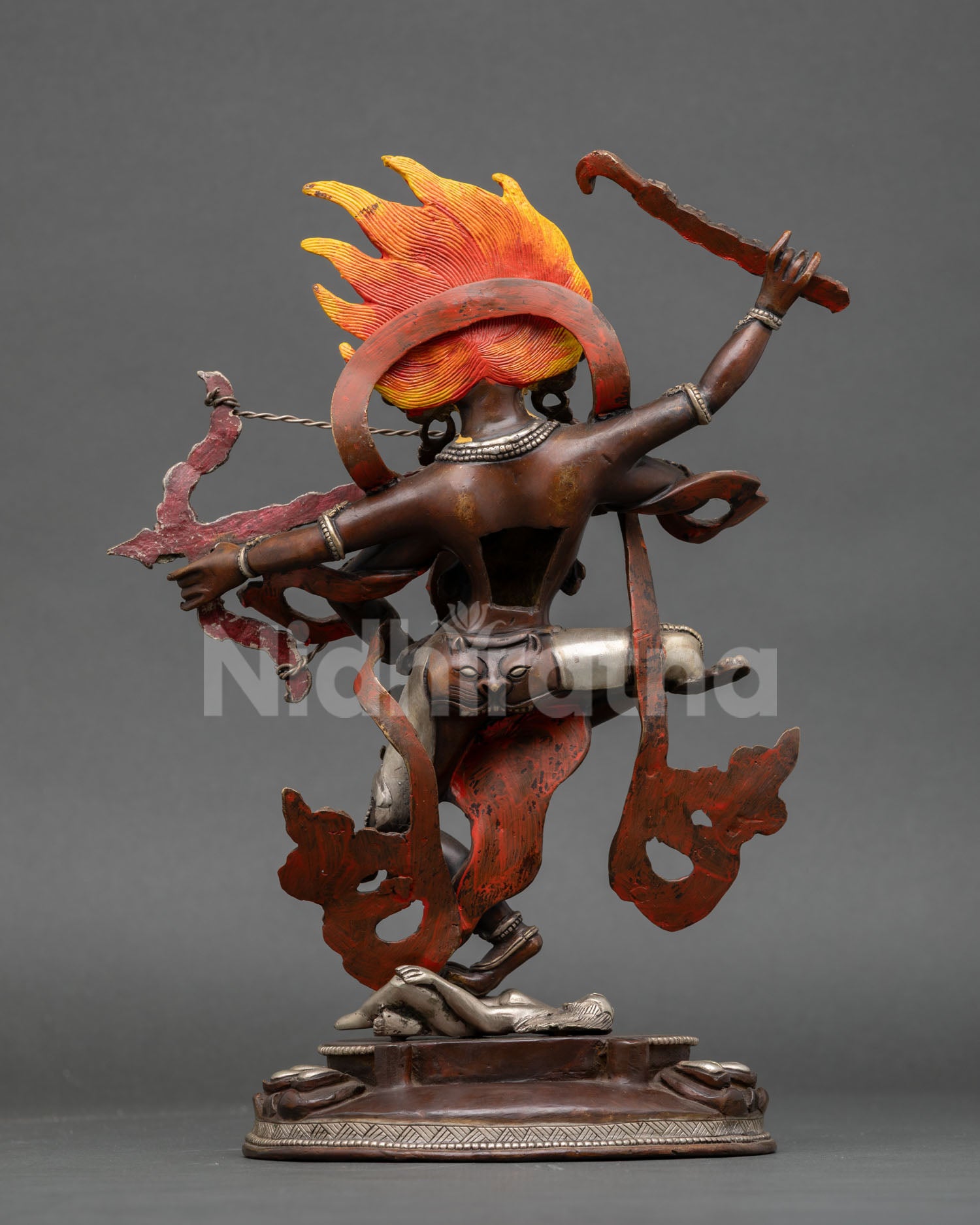 Oxidized Kurukulla Statue | Lost-Wax Copper Buddhist Sculpture