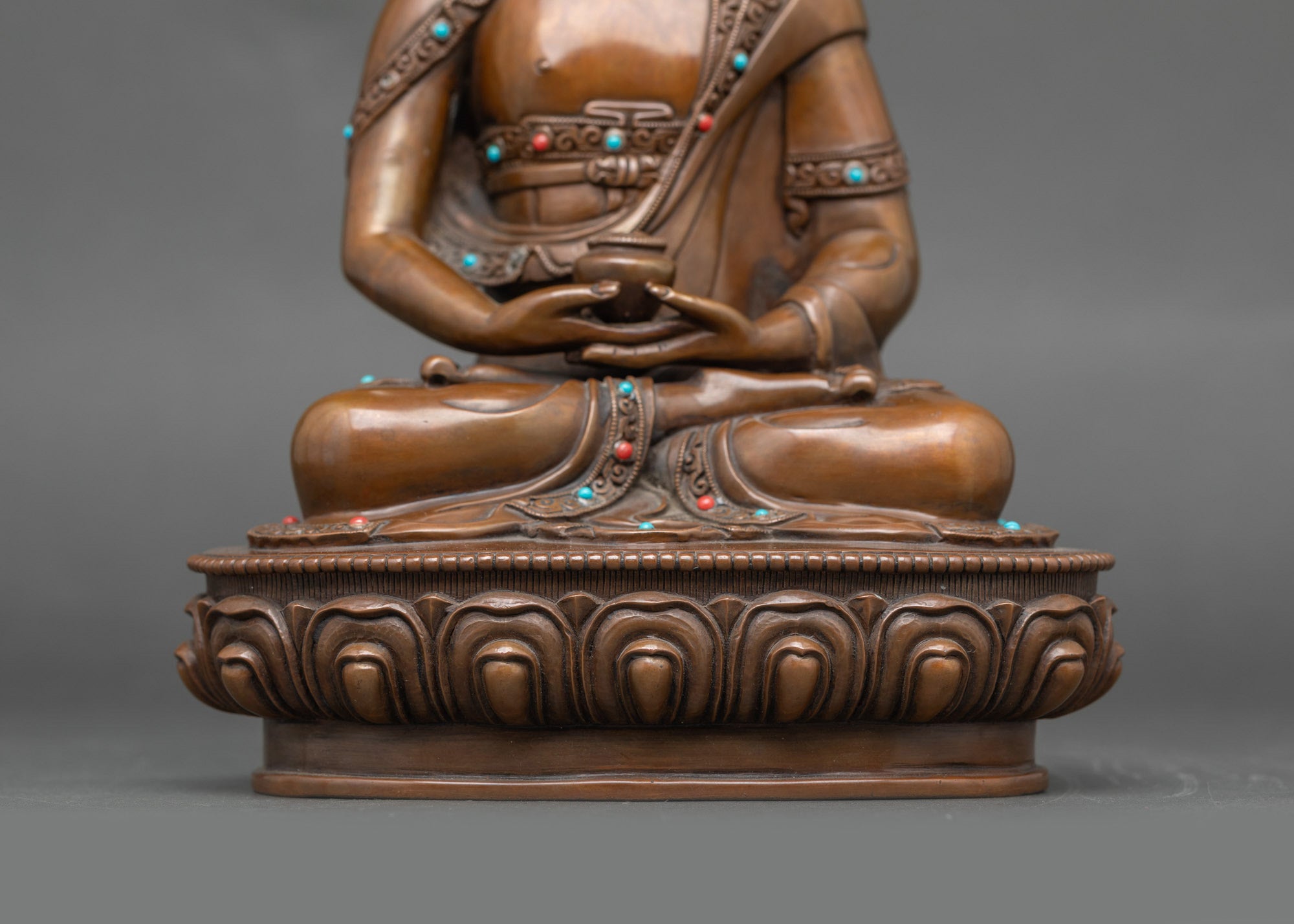 Amitabha Buddha Statue | Handmade Copper Idol for Sacred Spaces