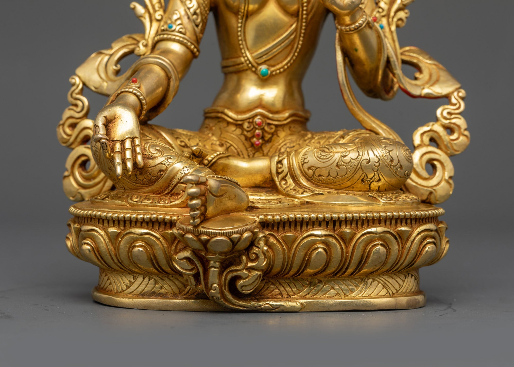 Mother Green Tara Statue | Lost Wax Casted Nepalese Spiritual Decor