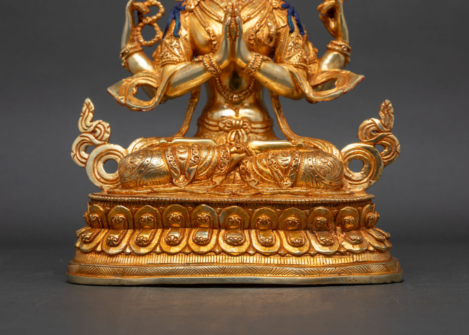 Four-Armed Chenrezig Statue - Handcrafted in Nepal