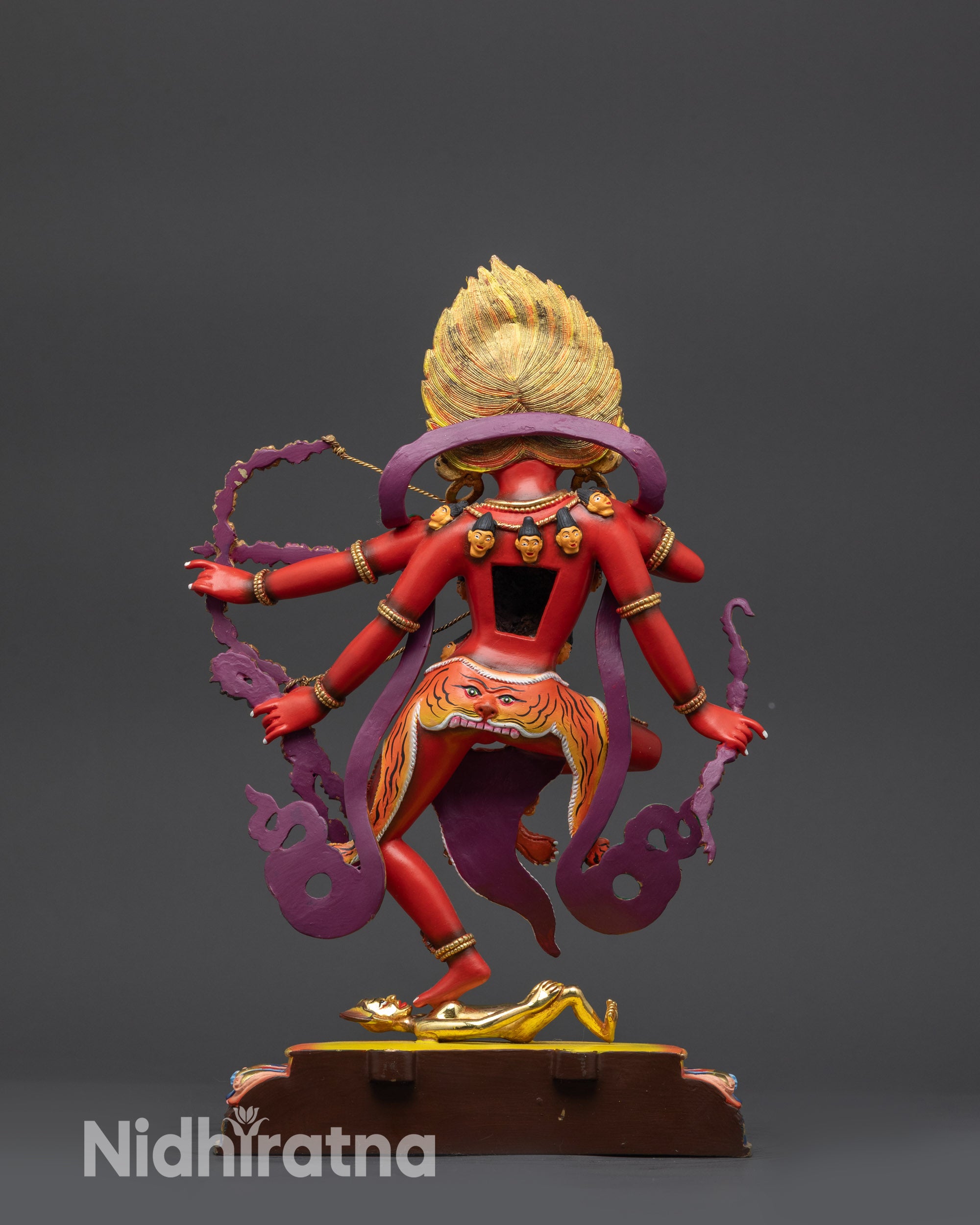 Traditional Red Kurukulla Sculpture | Handmade Goddess of Empowerment