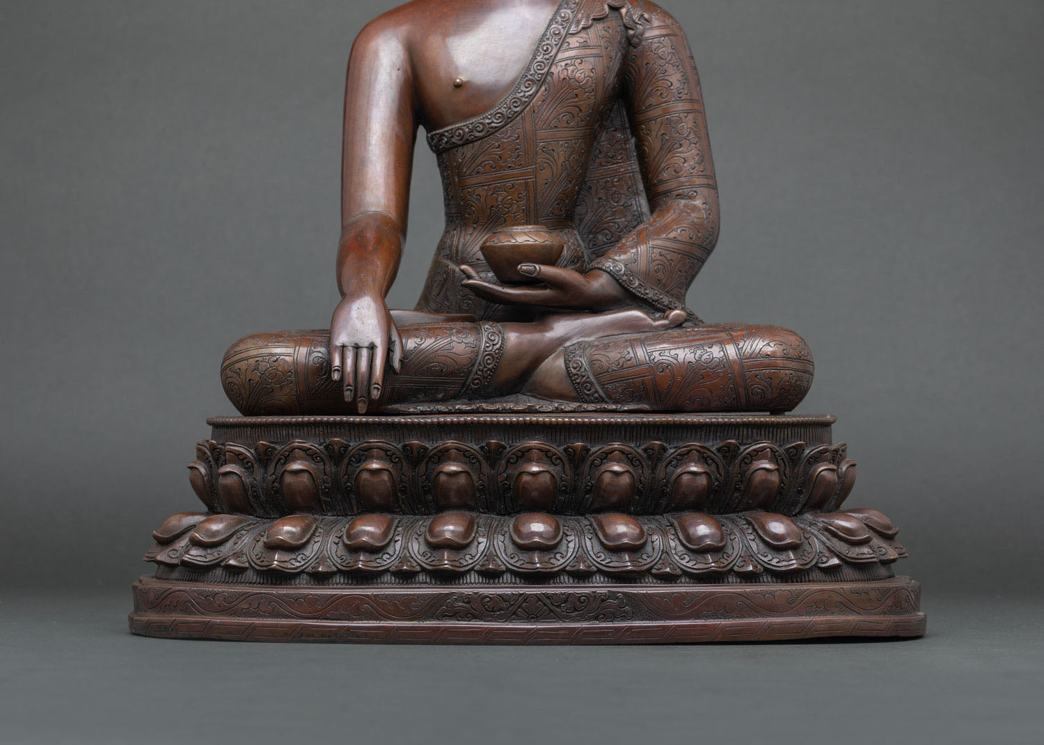 Shakyamuni Buddha Oxidized Copper Statue | Founder of Buddhism