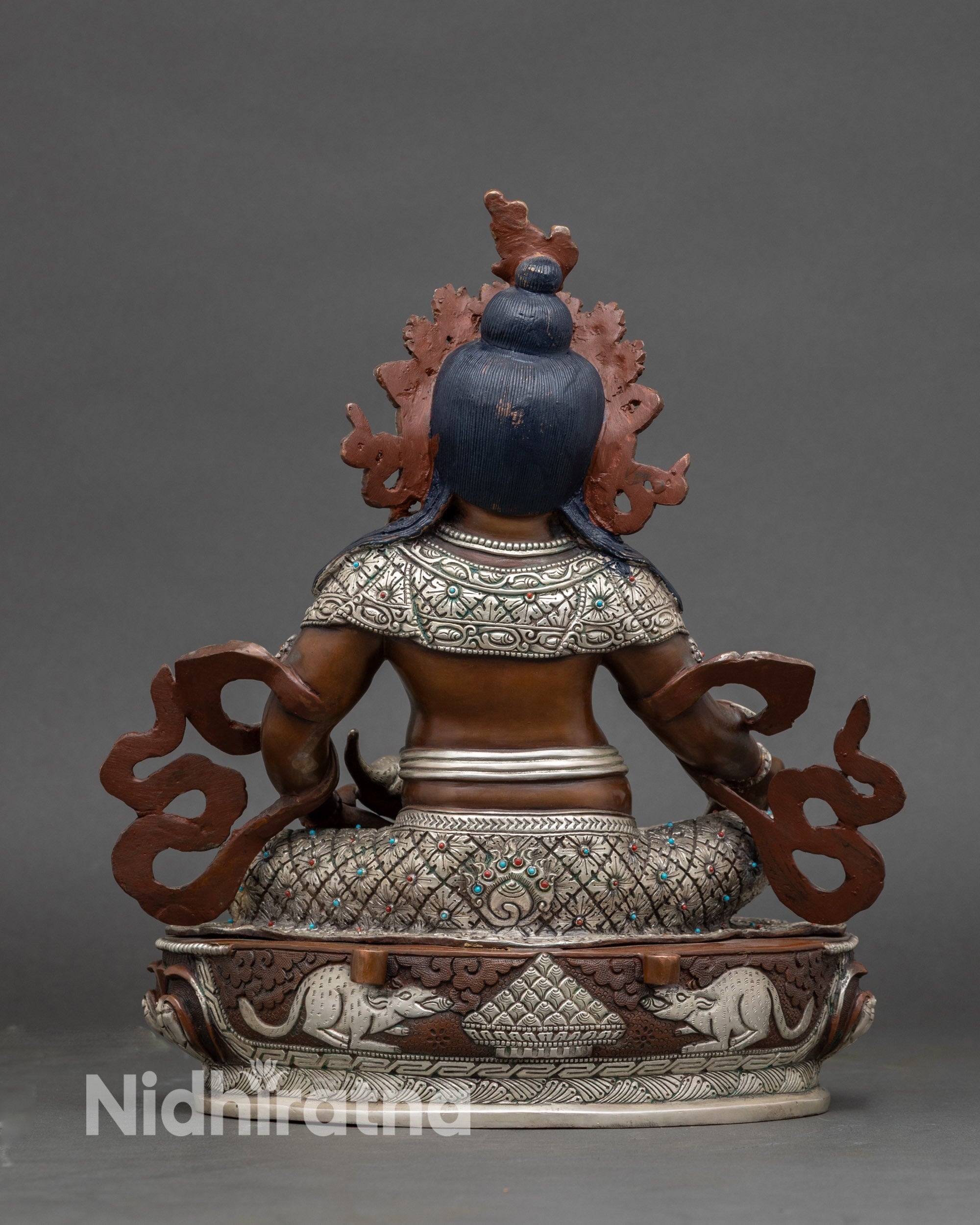 Traditional Dzambhala Wealth Deity | Handcrafted Buddhist Sculpture