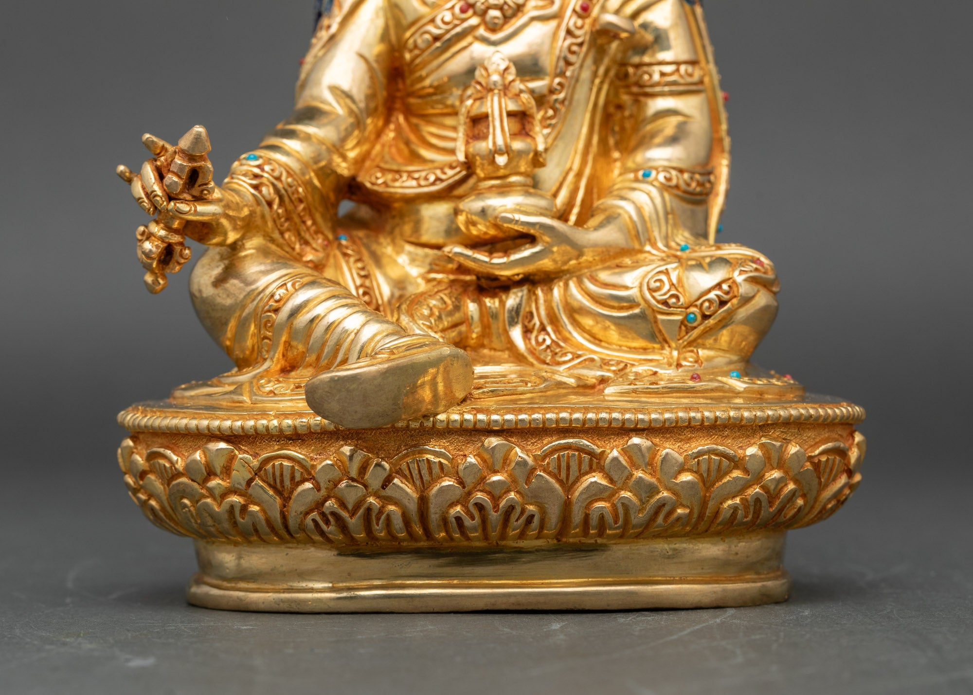 Guru Rinpoche Statue Handmade in Nepal | Tibetan Buddhist Protector