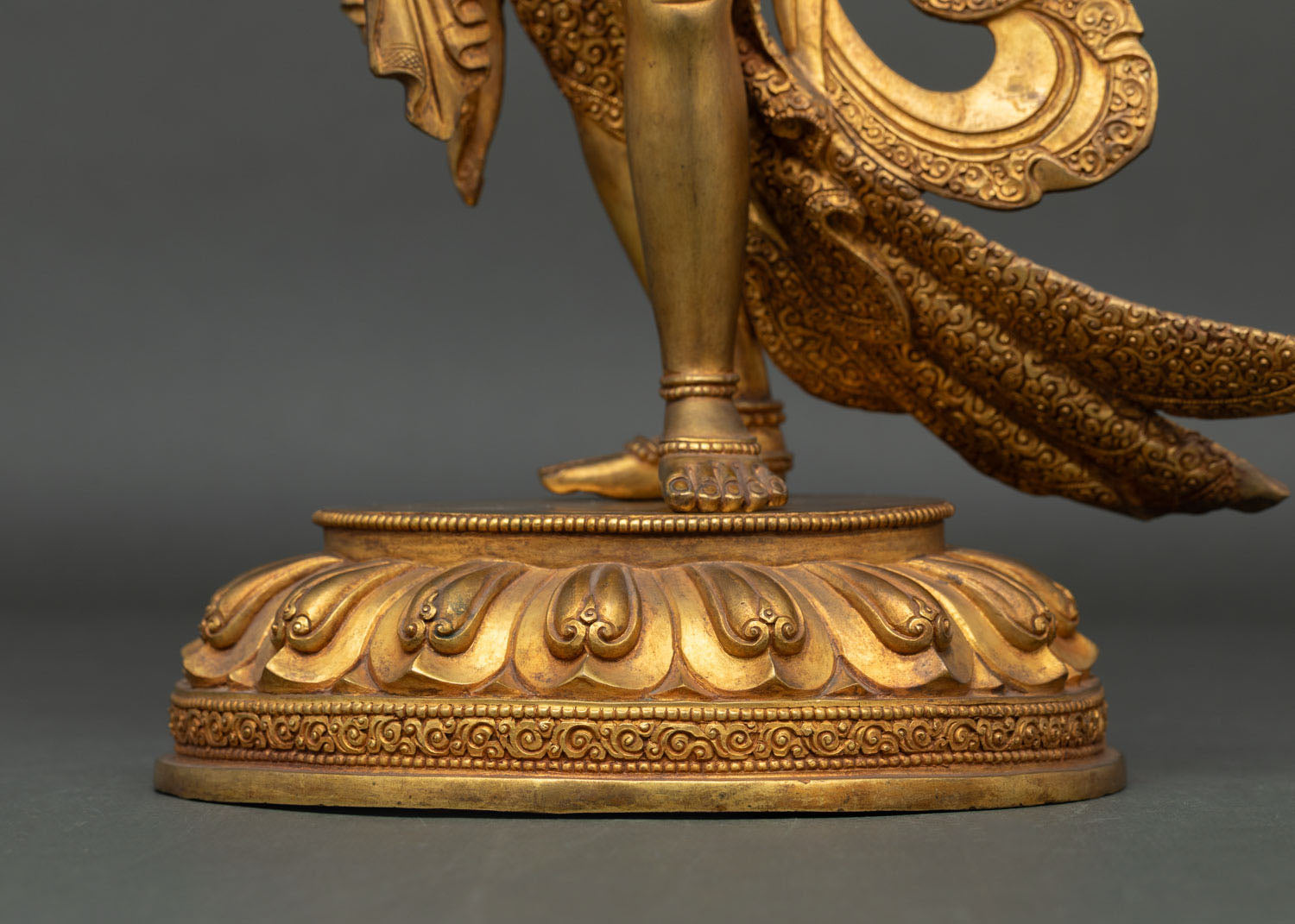 Standing White Tara Statue | Traditional Lost Wax Casting Art