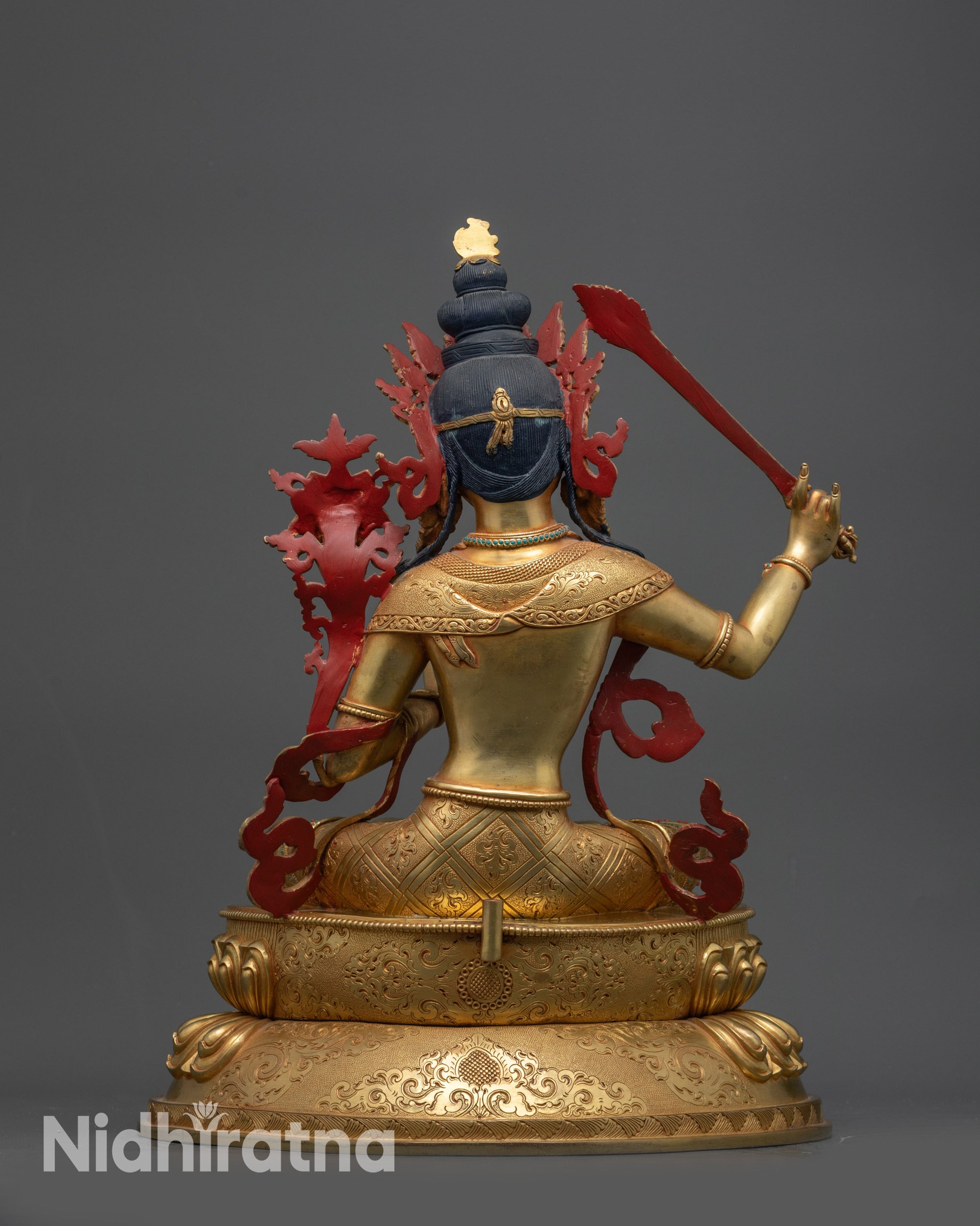 Manifest Insight with Manjushree Statue | Nepalese Handicrafted Idol