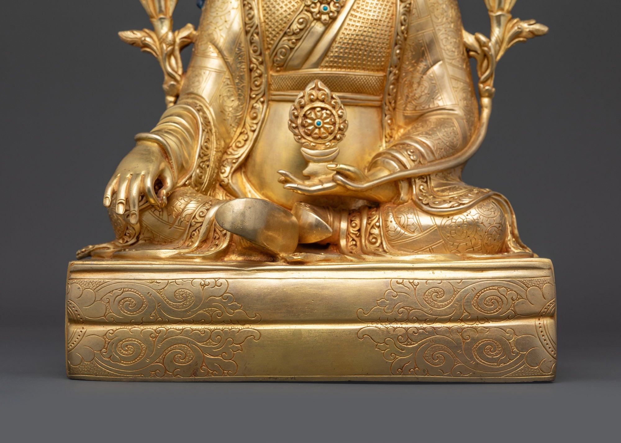 Sacred Trisong Detsen Sculpture | High-Quality Tibetan Buddhist Statue