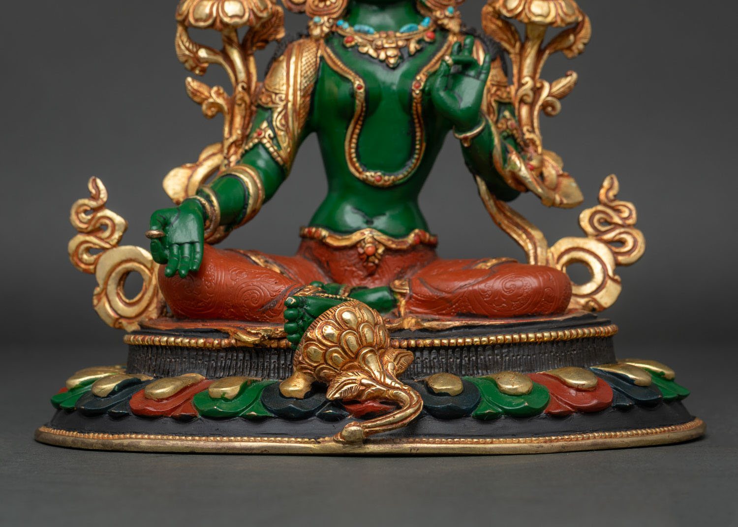 Green Tara Statue | Buddhist Altar & Meditation Decor