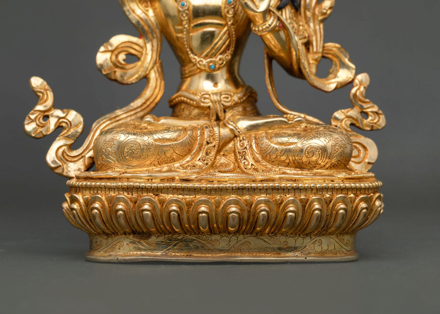 Manjushri Buddha Statue | Authentic Nepalese Copper Sculpture