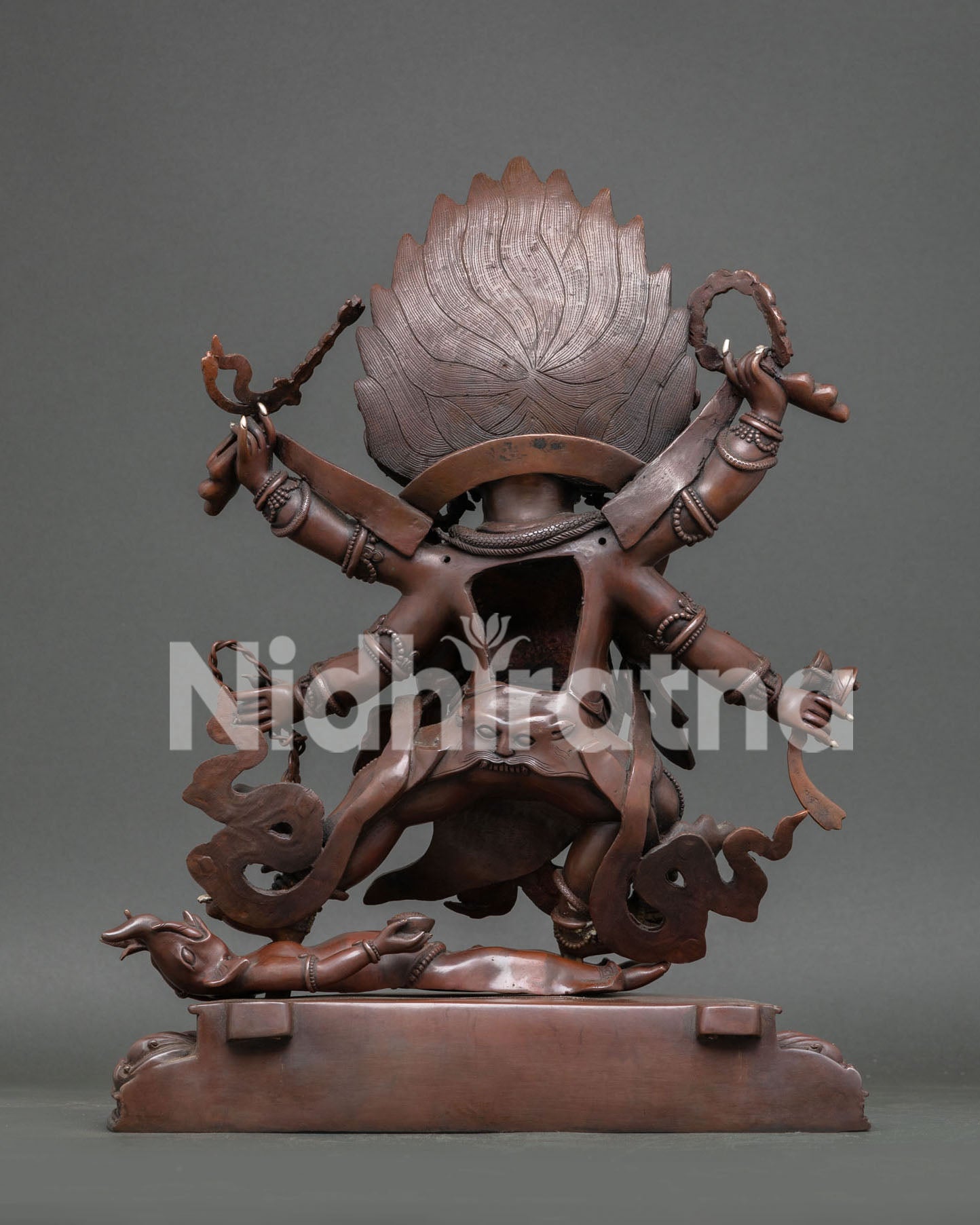 Six-Armed Mahakala Statue | Dharma Protector Deity Sculpture