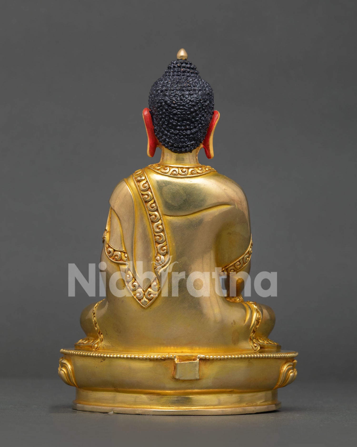 Shakyamuni Buddha Statue | 24K Gold-Fire Gilded Copper Art