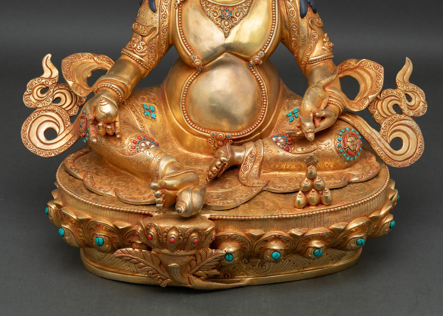Handmade Dzambhala Statue - Symbol of Prosperity & Abundance