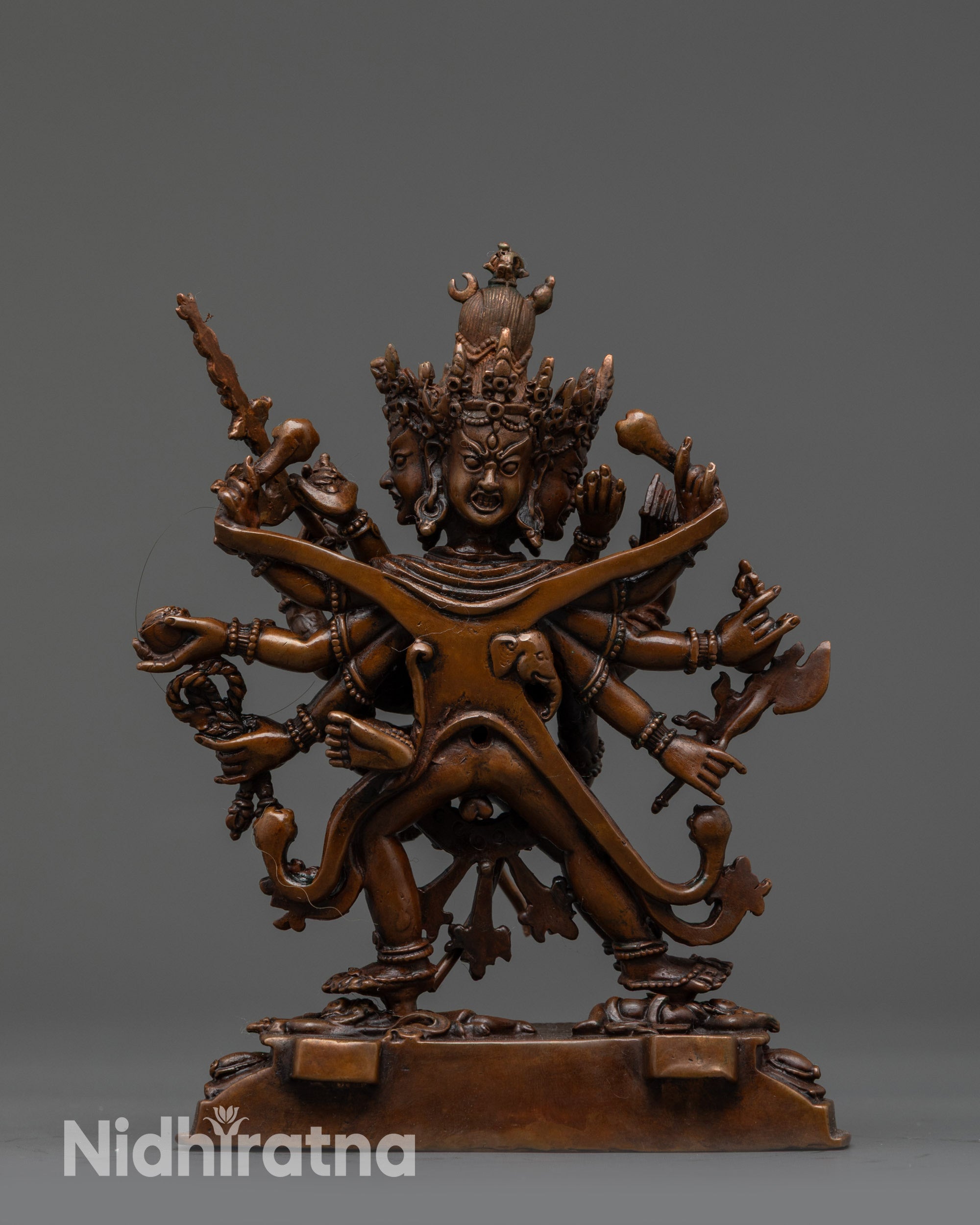 Authentic Chakrasamvara Statue | Machine-Crafted Buddhist Sculpture